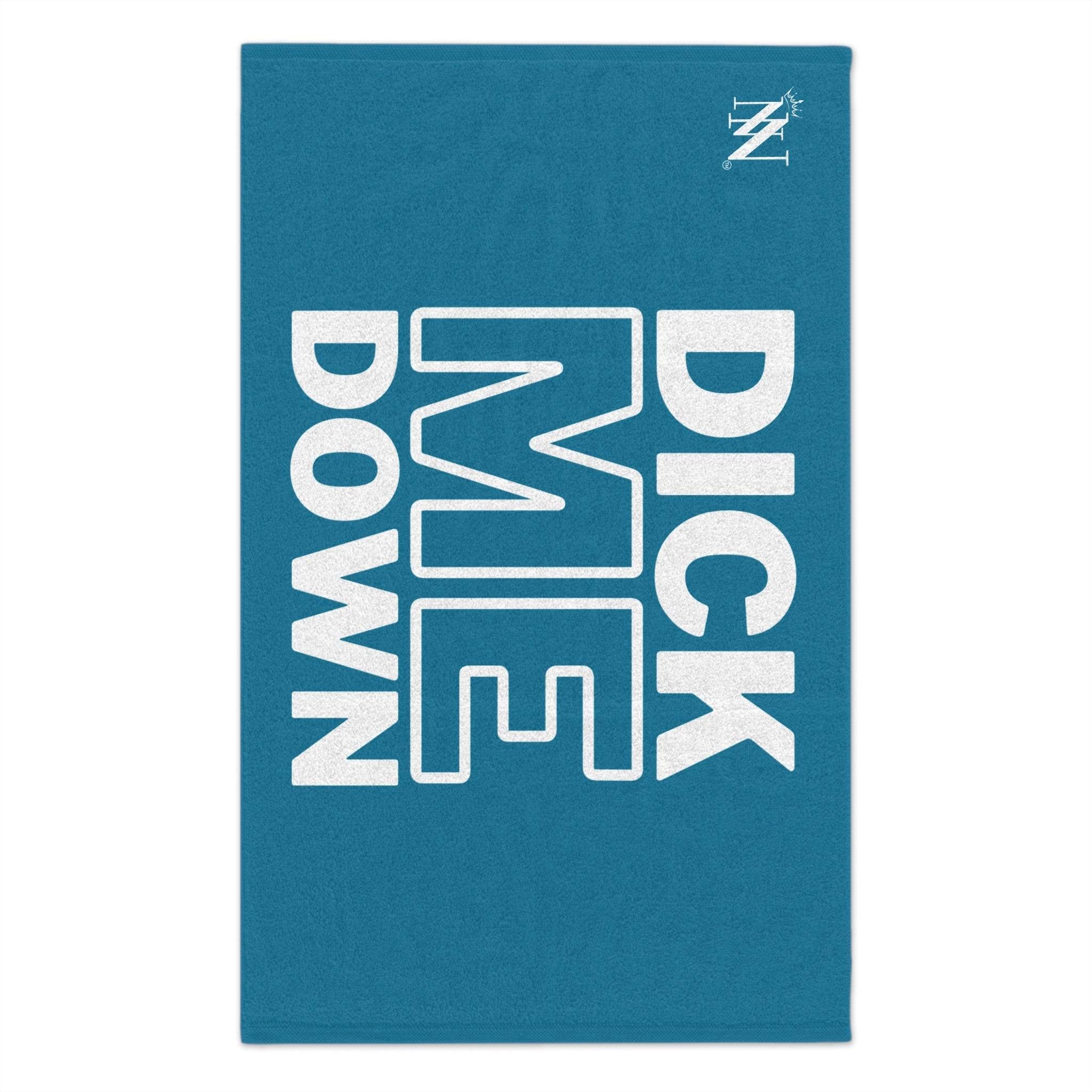 Dick Me Down Blue Mix & Match Soft Sex Towels | Flirty Lovers’ Gifts