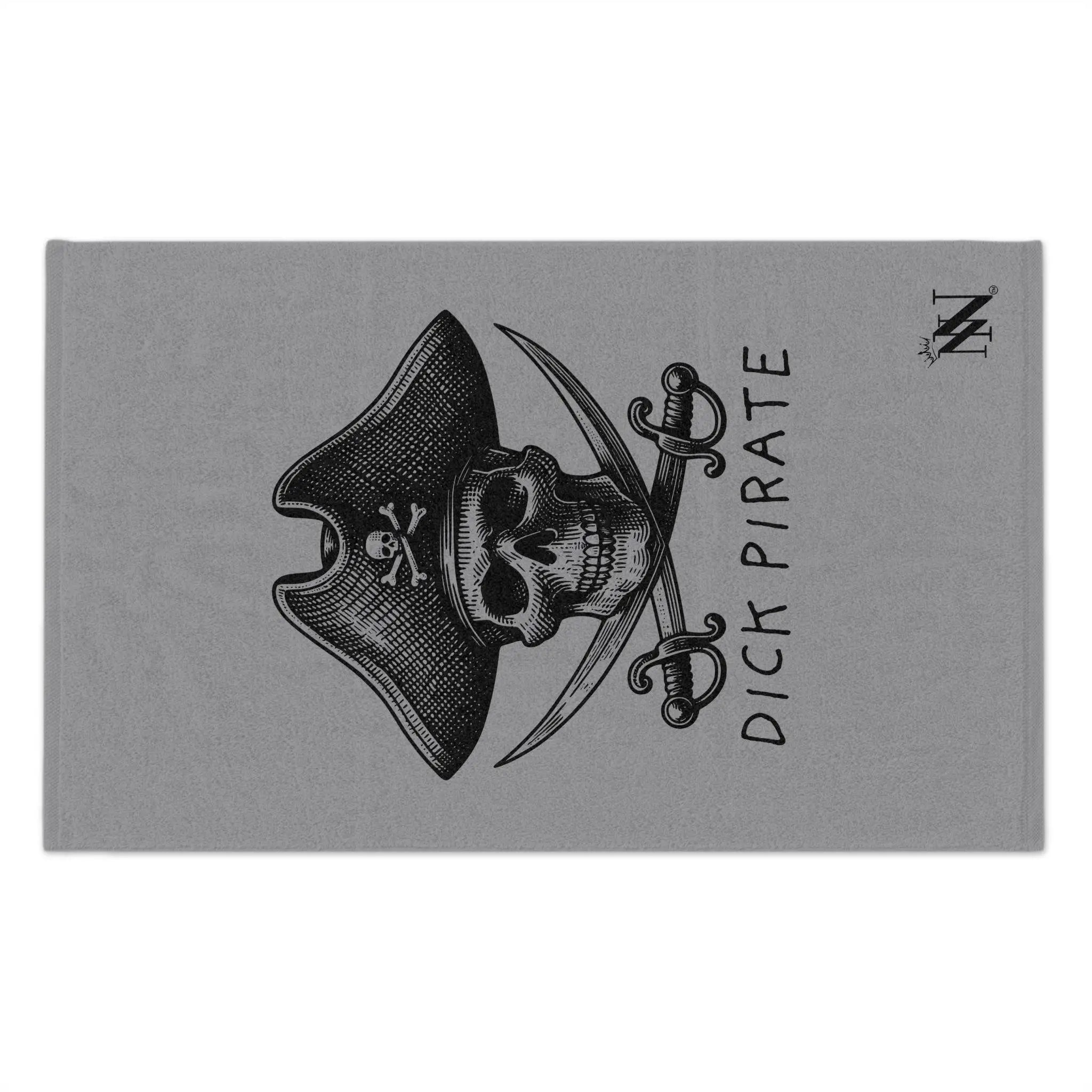 Dick Pirate Grey Mix & Match Soft Sex Towels | Naughty Lovers’ Gifts