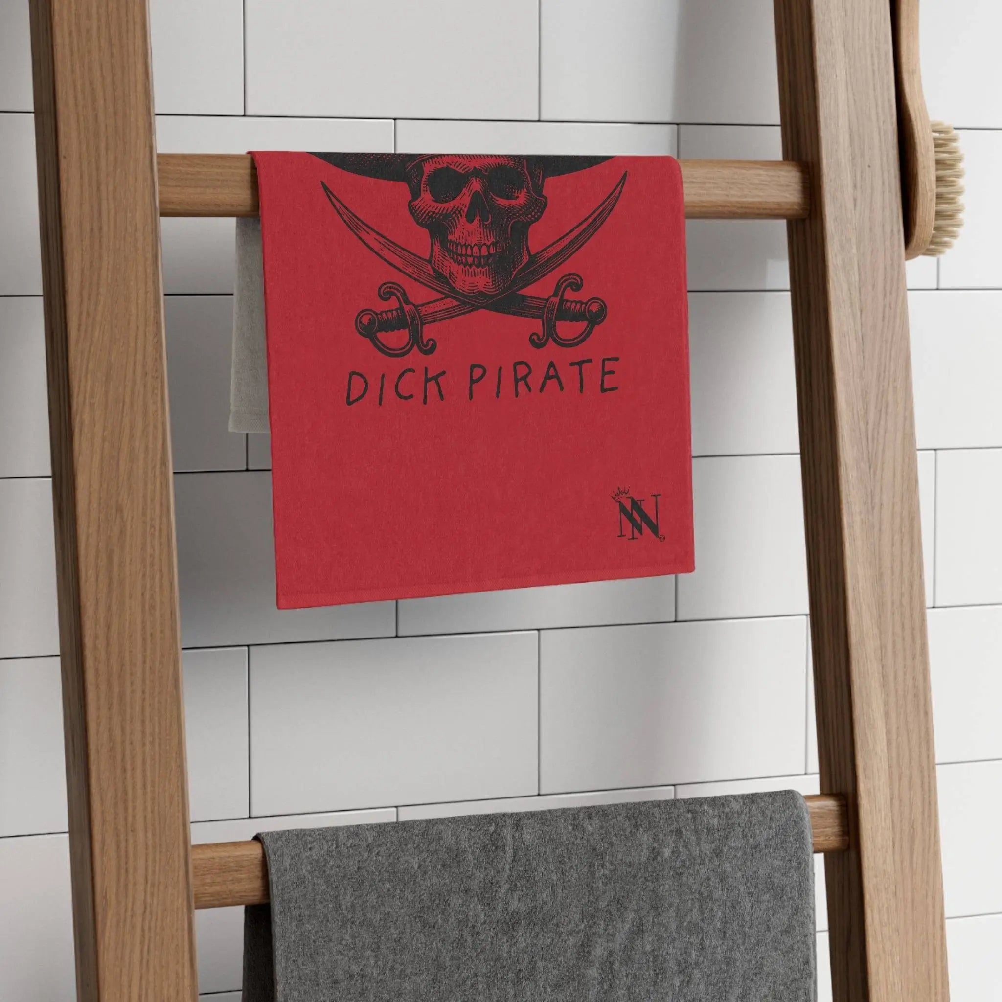 Dick Pirate Red Mix & Match Soft Sex Towels | Naughty Lovers’ Gifts