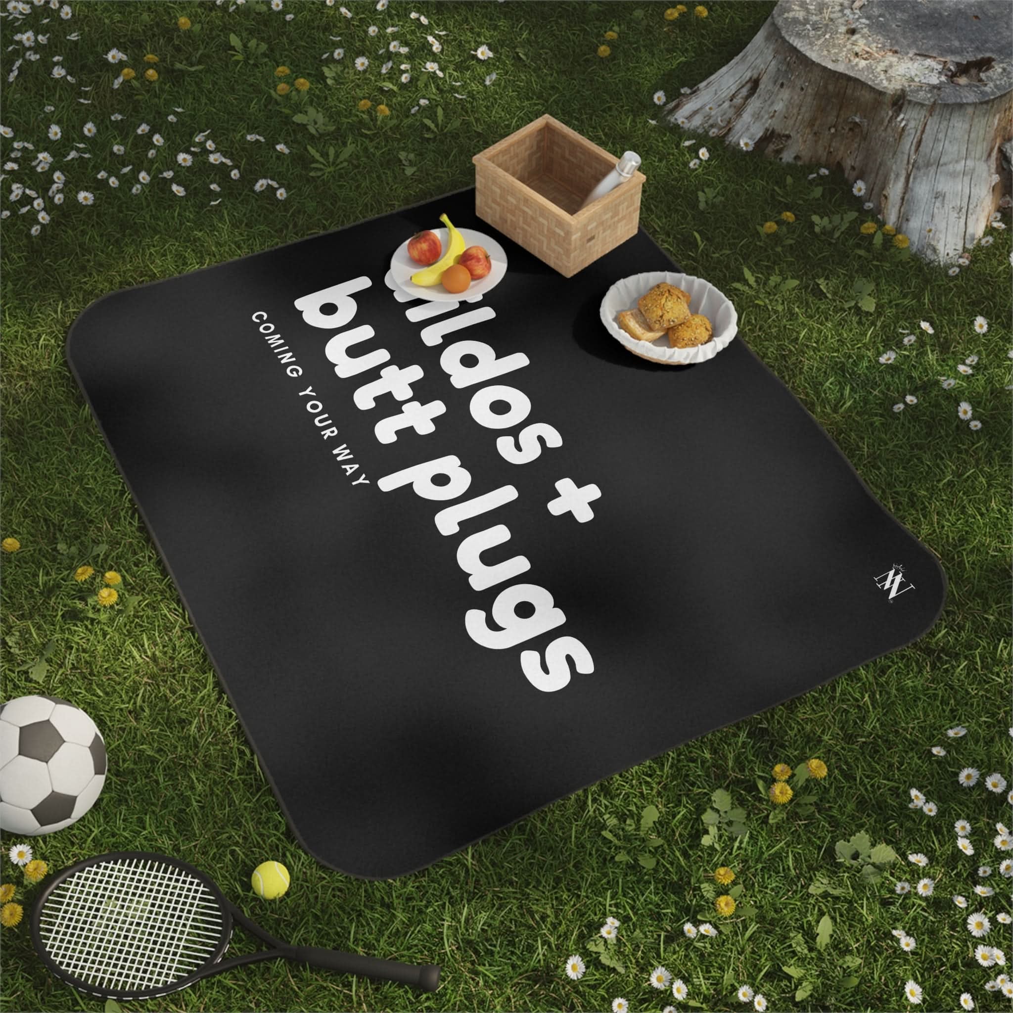 Dildos + Butt Plugs Coming Your Way | Mix Match Fun-Flirty Lovers’ Water-Resistant Blankets