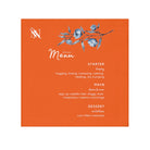 Dinner Menu Orange | Mix & Match Lils’ Fun-Flirty Lovers’ Towels