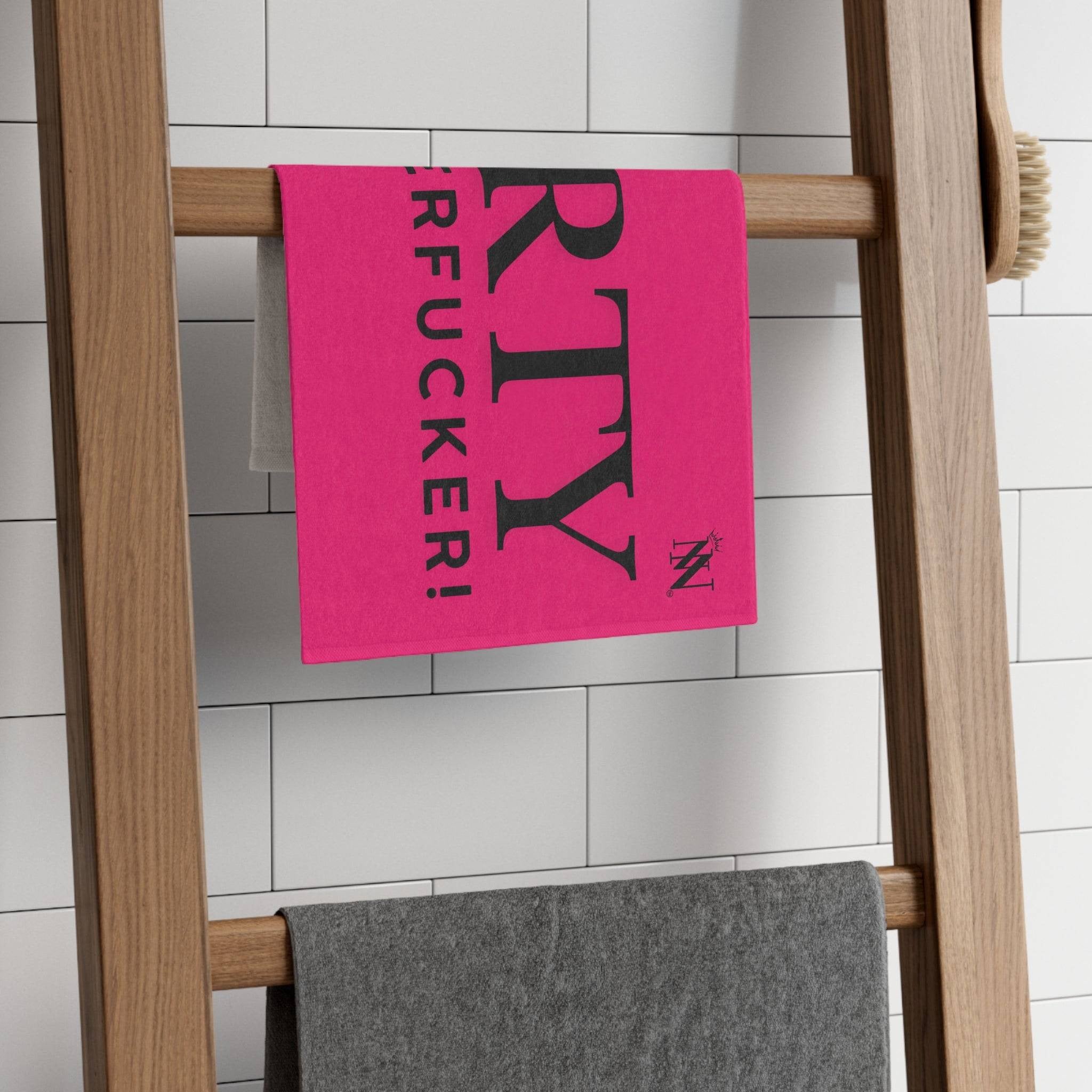 Dirty Motherfucker! Pink Mix & Match Soft Sex Towels | Flirty Lovers’ Gifts