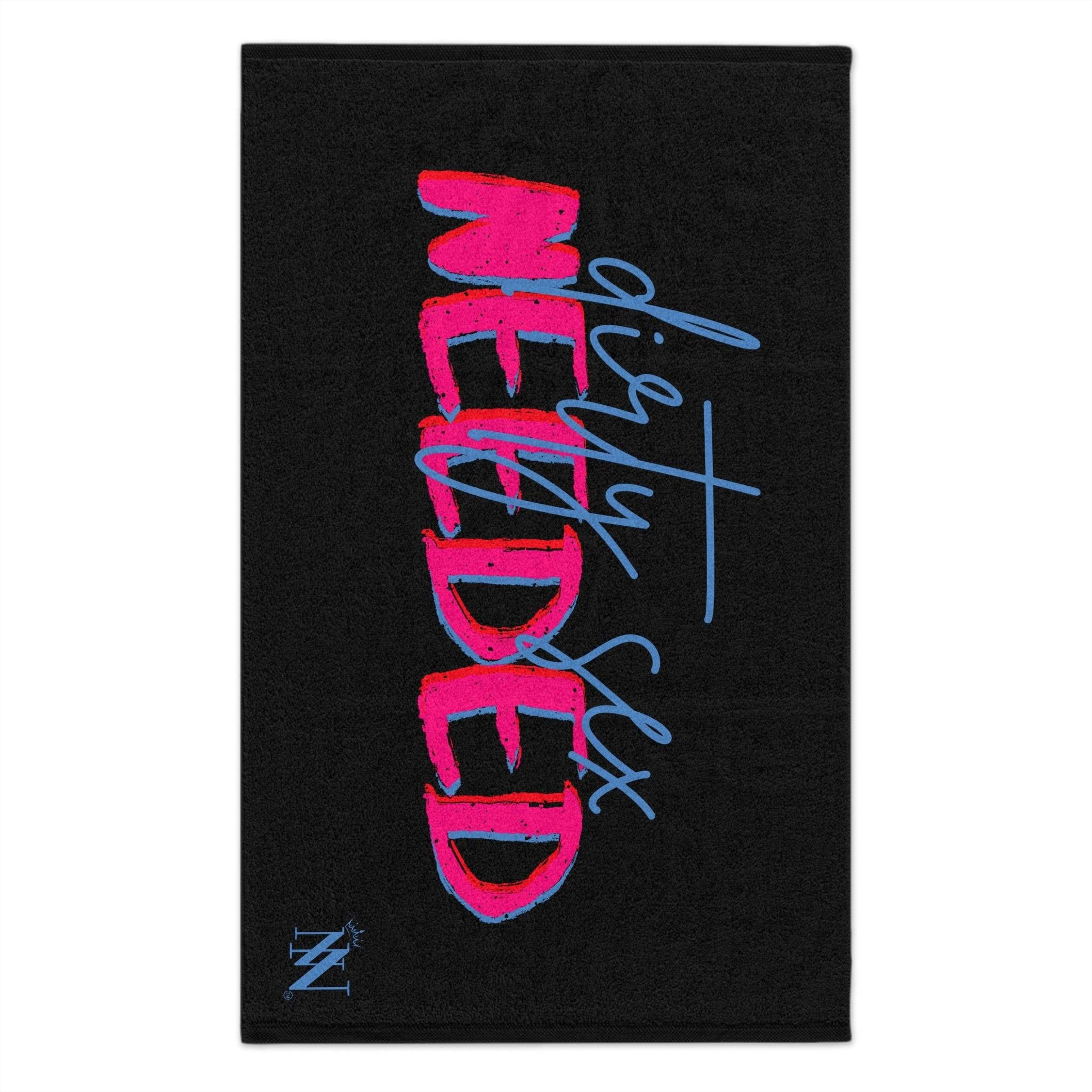 Dirty Sex Needed Black | Mix & Match Soft Sex Towels | Flirty Lovers’ Gifts
