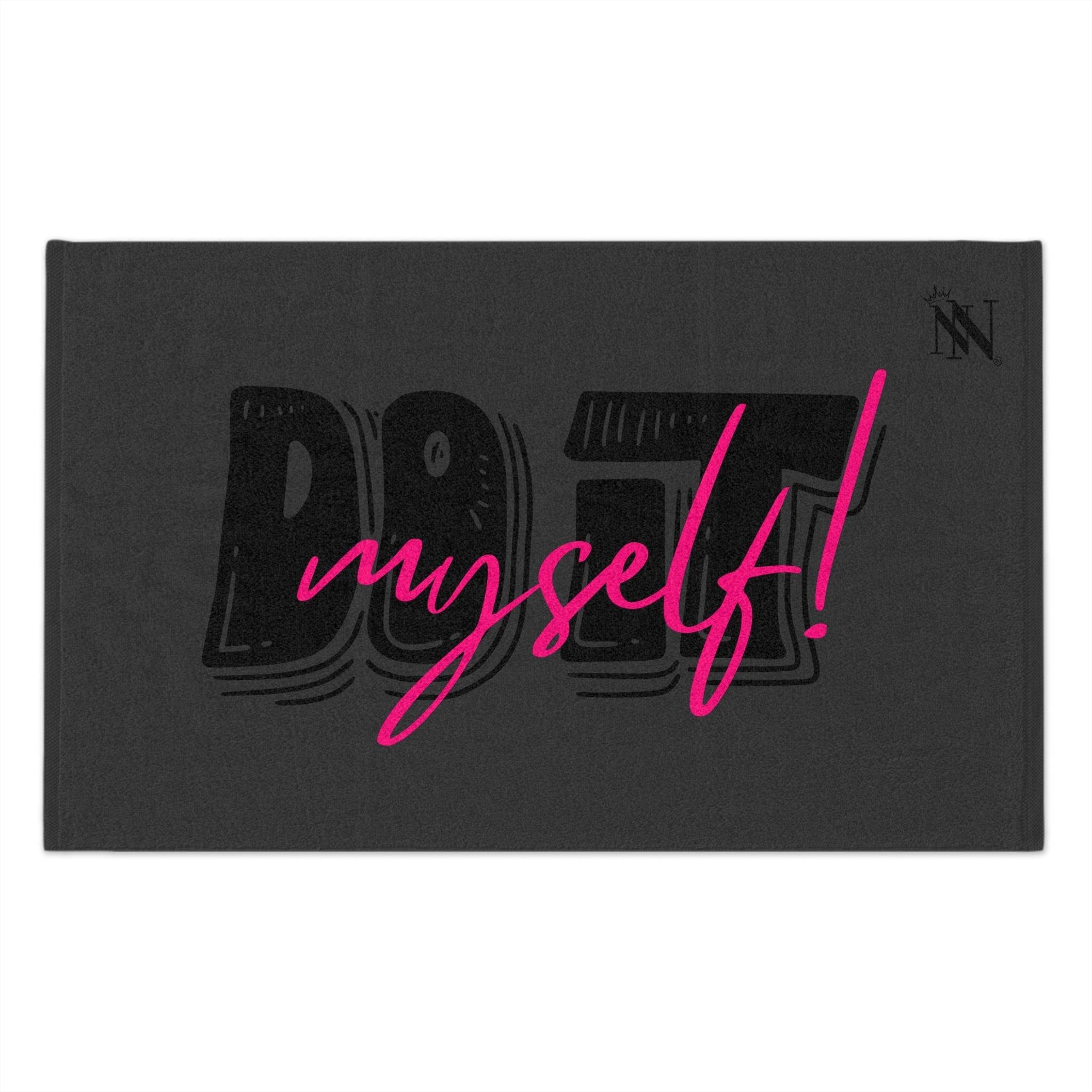 Do It Myself! Dark Grey Mix & Match Soft Sex Towels | Flirty Lovers’ Gifts