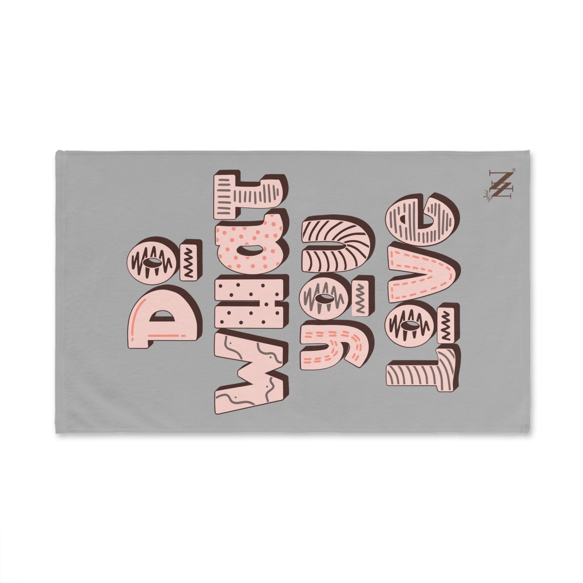 Do What You Love Light Grey | Mix & Match Original Fun-Flirty Lovers’ Towels
