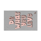 Do What You Love Light Grey | Mix & Match Original Fun-Flirty Lovers’ Towels