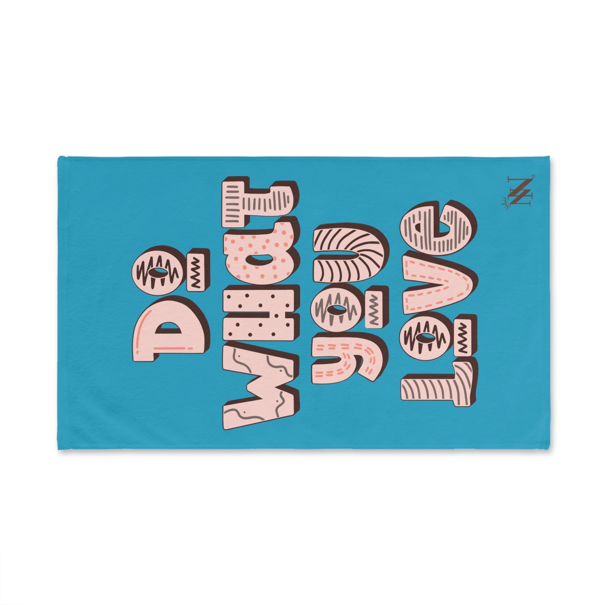 Do What You Love Turquoise | Mix & Match Original Fun-Flirty Lovers’ Towels