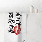Don’t Kiss & Tell | Mix & Match Naughty XL Fun-Flirty Lovers’ Towels