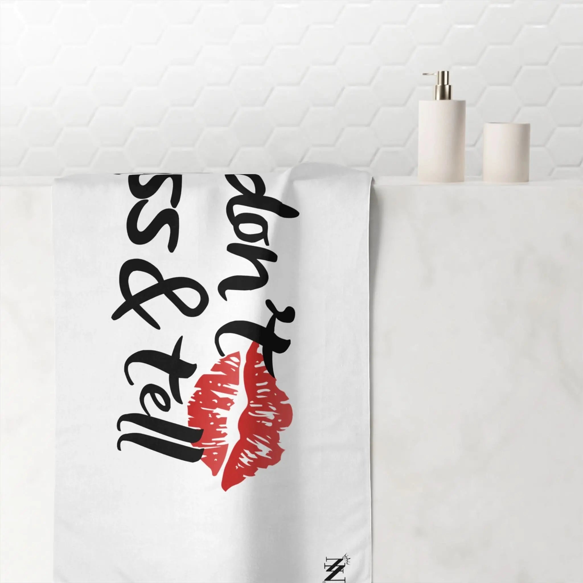 Don’t Kiss & Tell | Mix & Match Naughty XL Fun-Flirty Lovers’ Towels