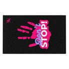 Don’t Stop! Handprint Black | Mix & Match Soft Fun-Flirty Lovers’ Towels