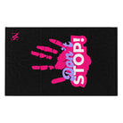 Don’t Stop! Handprint Black | Mix & Match Soft Fun-Flirty Lovers’ Towels