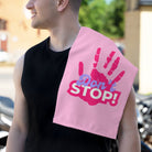 Don’t Stop! Handprint Light Pink | Mix & Match Soft Fun-Flirty Lovers’ Towels