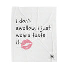 Don’t Swallow | Mix & Match Fun-Flirty Lovers’ Blankets