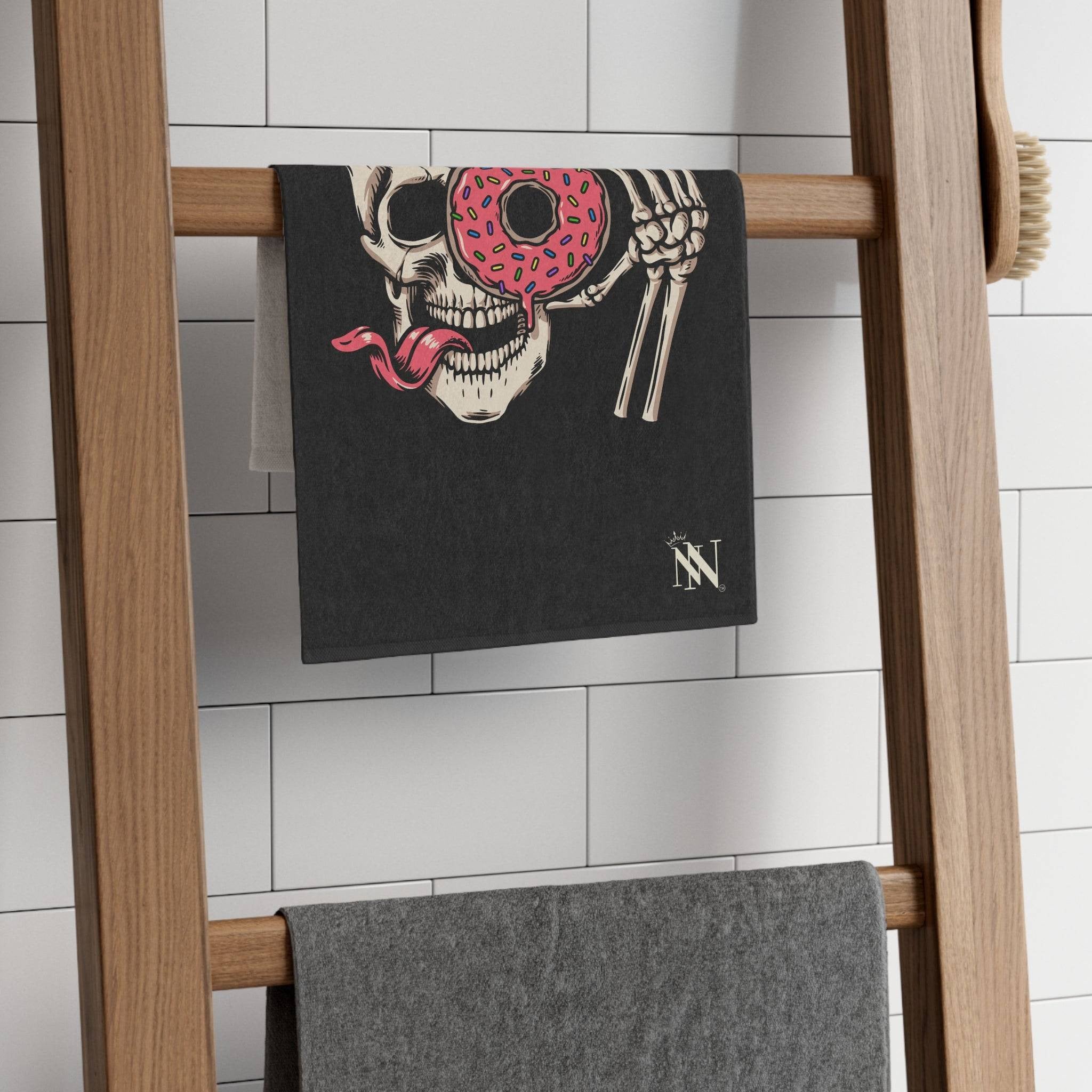 Donut Licker Black Mix & Match Soft Sex Towels | Flirty Lovers’ Gifts