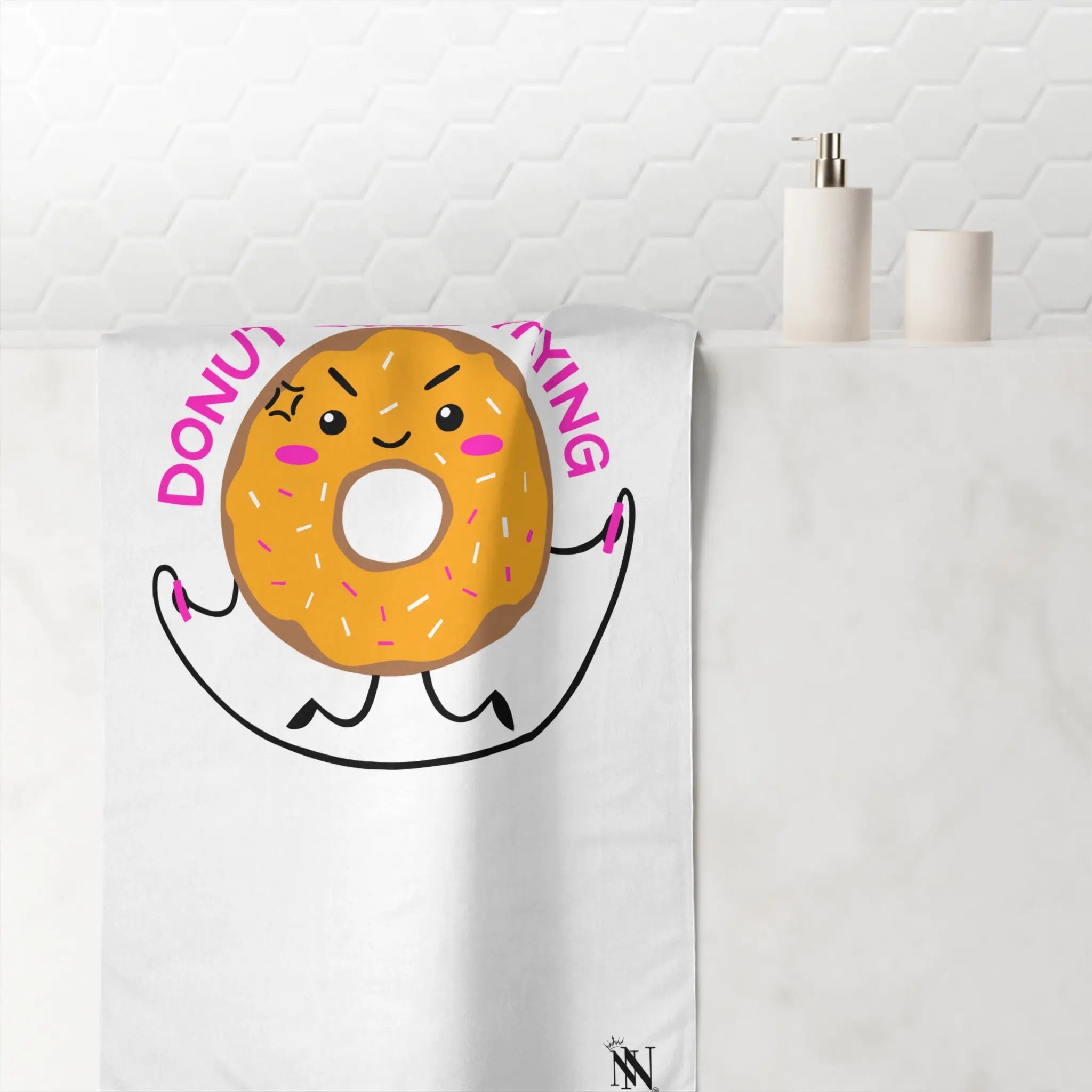 Donut Stop Trying | Mix & Match Naughty XL Fun-Flirty Lovers’ Towels