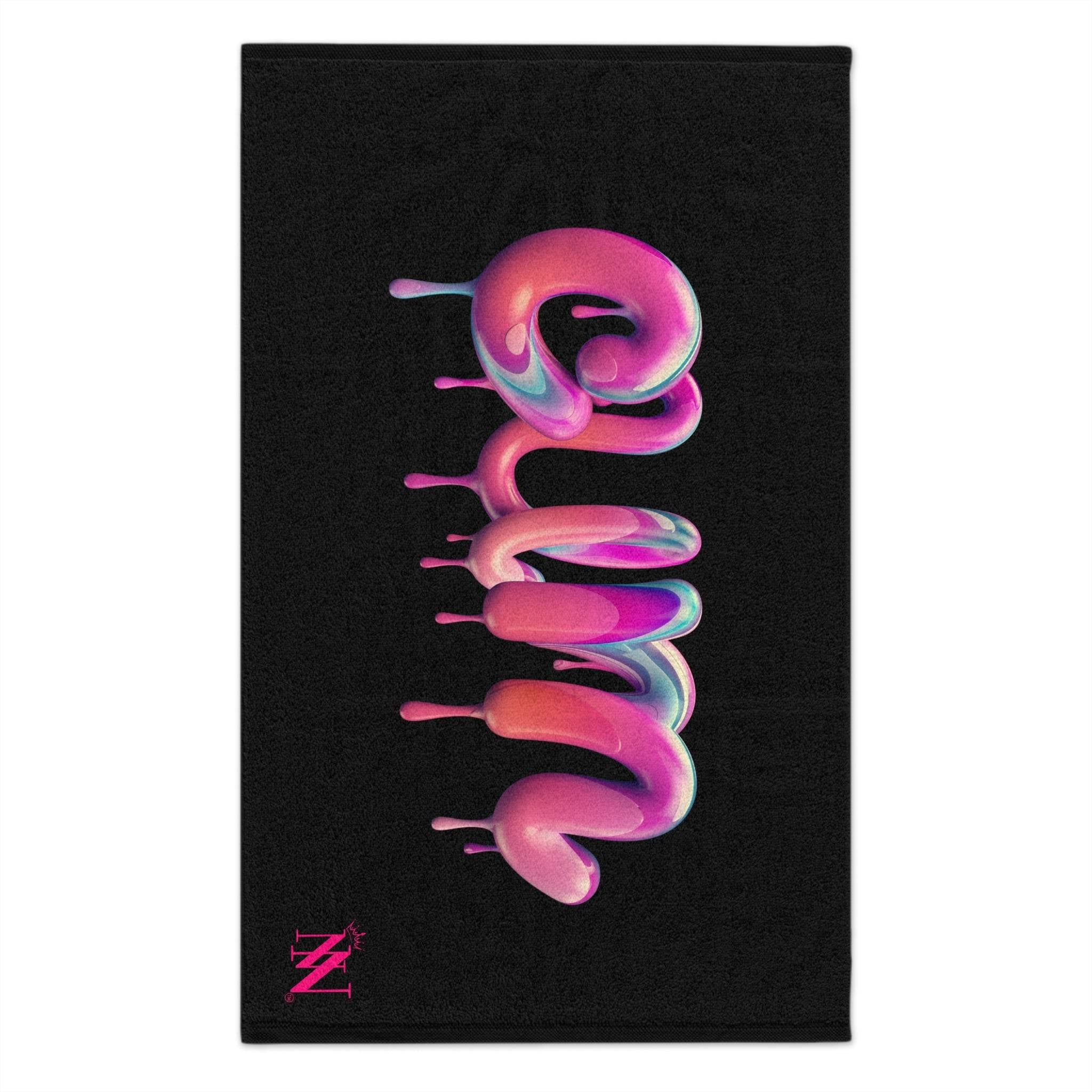 Dripping Cum Black Mix & Match Soft Sex Towels | Flirty Lovers’ Gifts