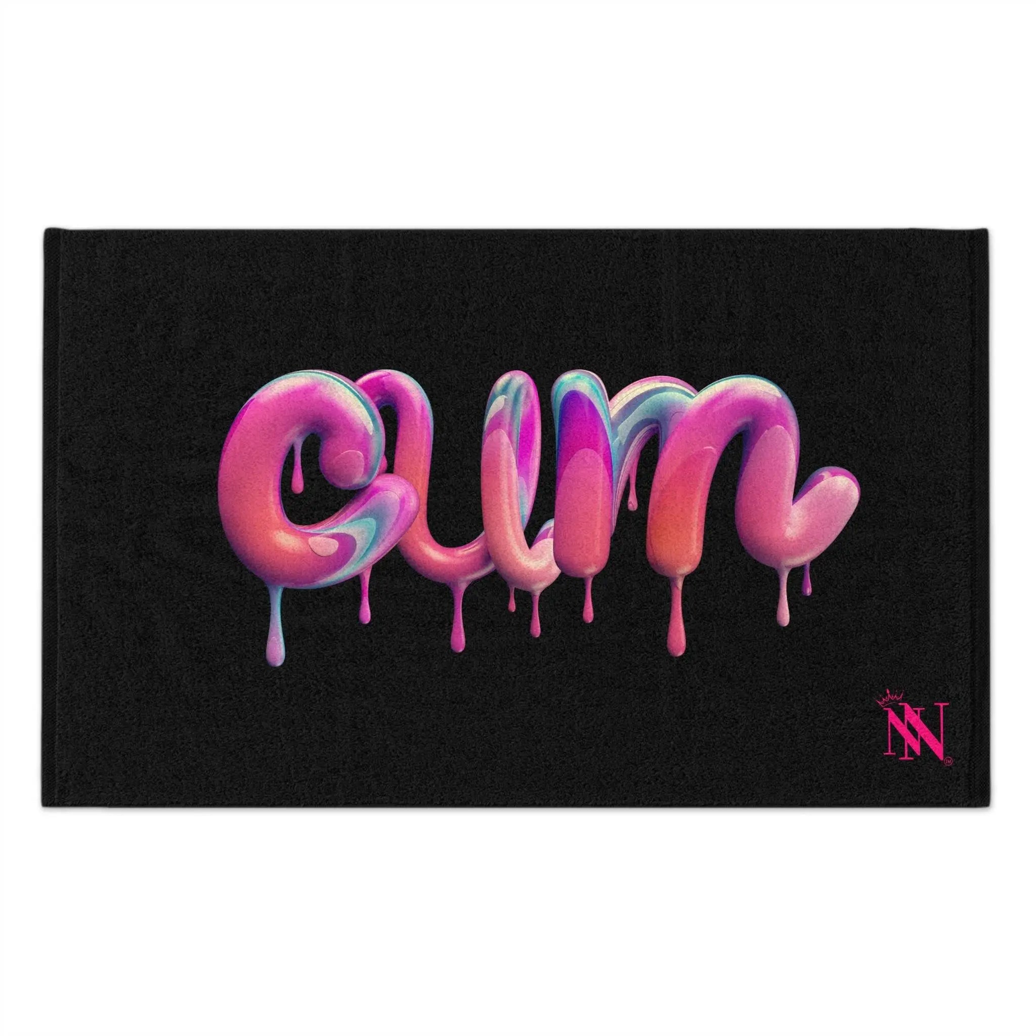 Dripping Cum Black Mix & Match Soft Sex Towels | Flirty Lovers’ Gifts
