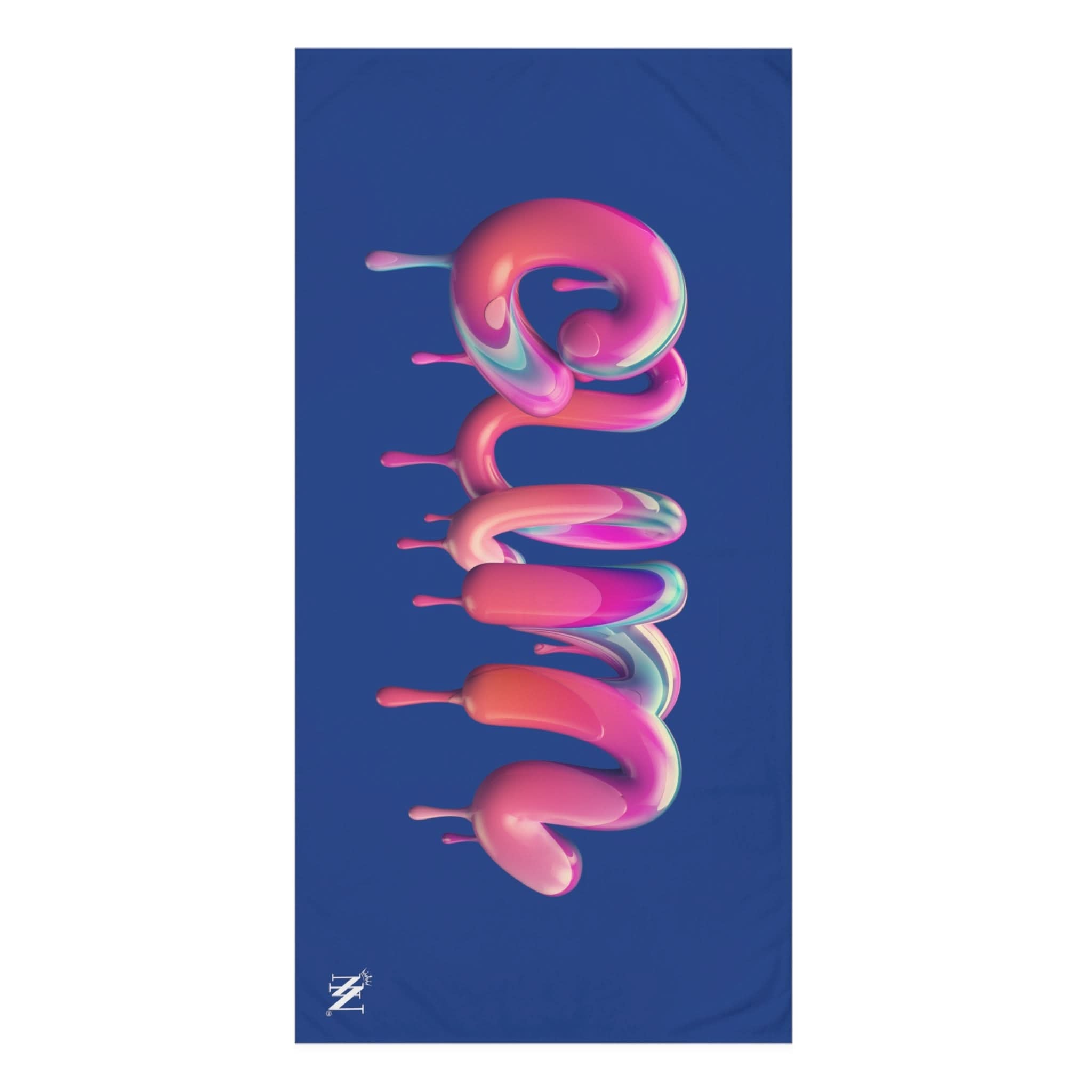 Dripping Cum Blue | Mix & Match XL Fun-Flirty Lovers’ Towels