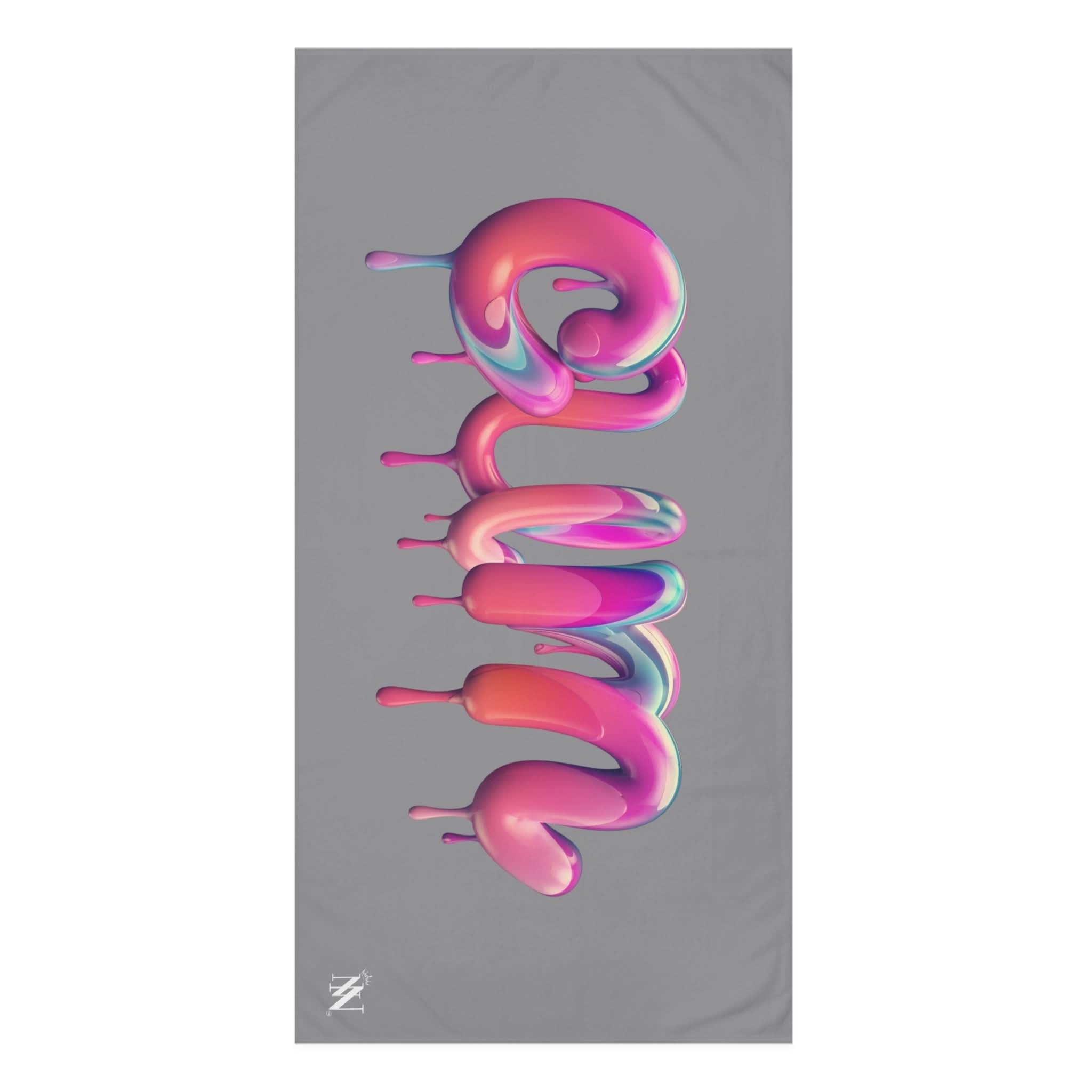 Dripping Cum Grey | Mix & Match XL Fun-Flirty Lovers’ Towels