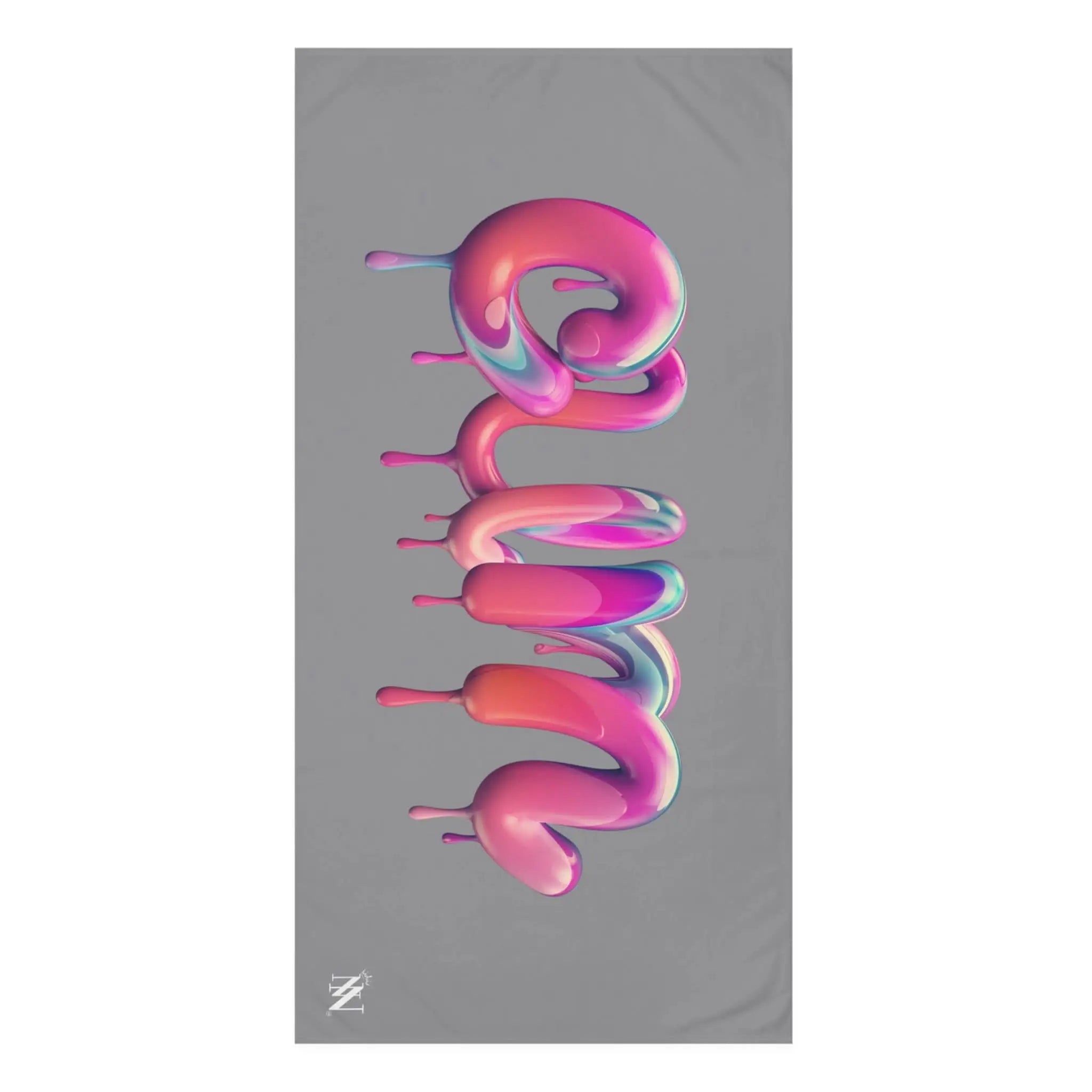 Dripping Cum Grey | Mix & Match XL Fun-Flirty Lovers’ Towels