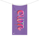 Dripping Cum Lavendar | Mix & Match XL Fun-Flirty Lovers’ Towels