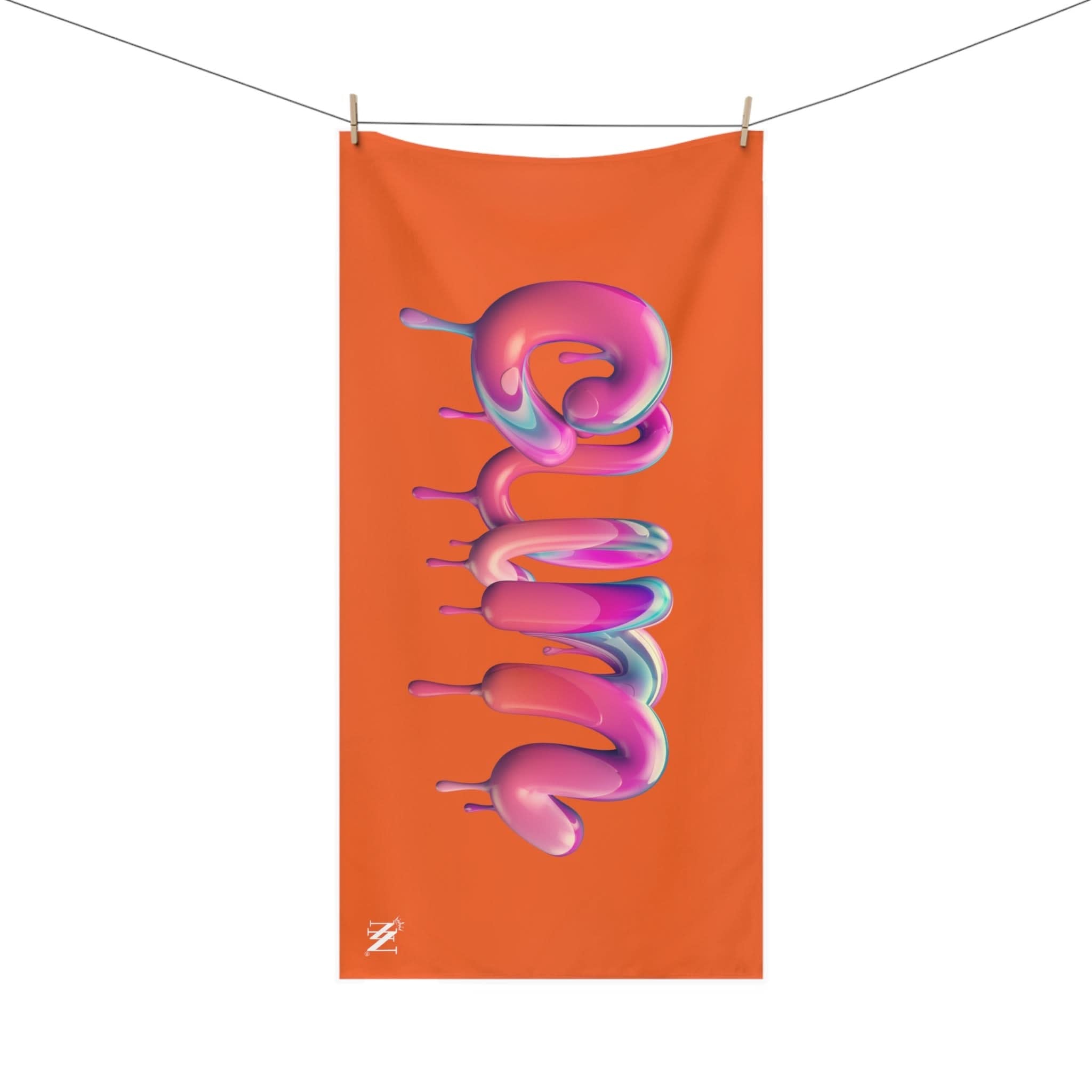 Dripping Cum Orange | Mix & Match XL Fun-Flirty Lovers’ Towels