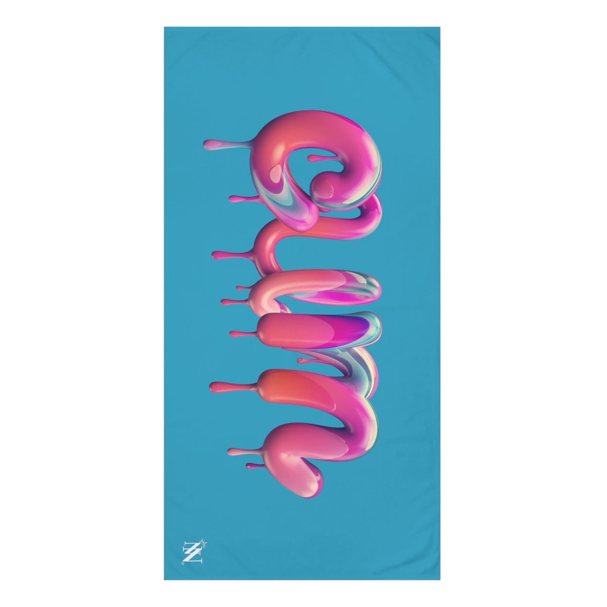 Dripping Cum Teal | Mix & Match XL Fun-Flirty Lovers’ Towels