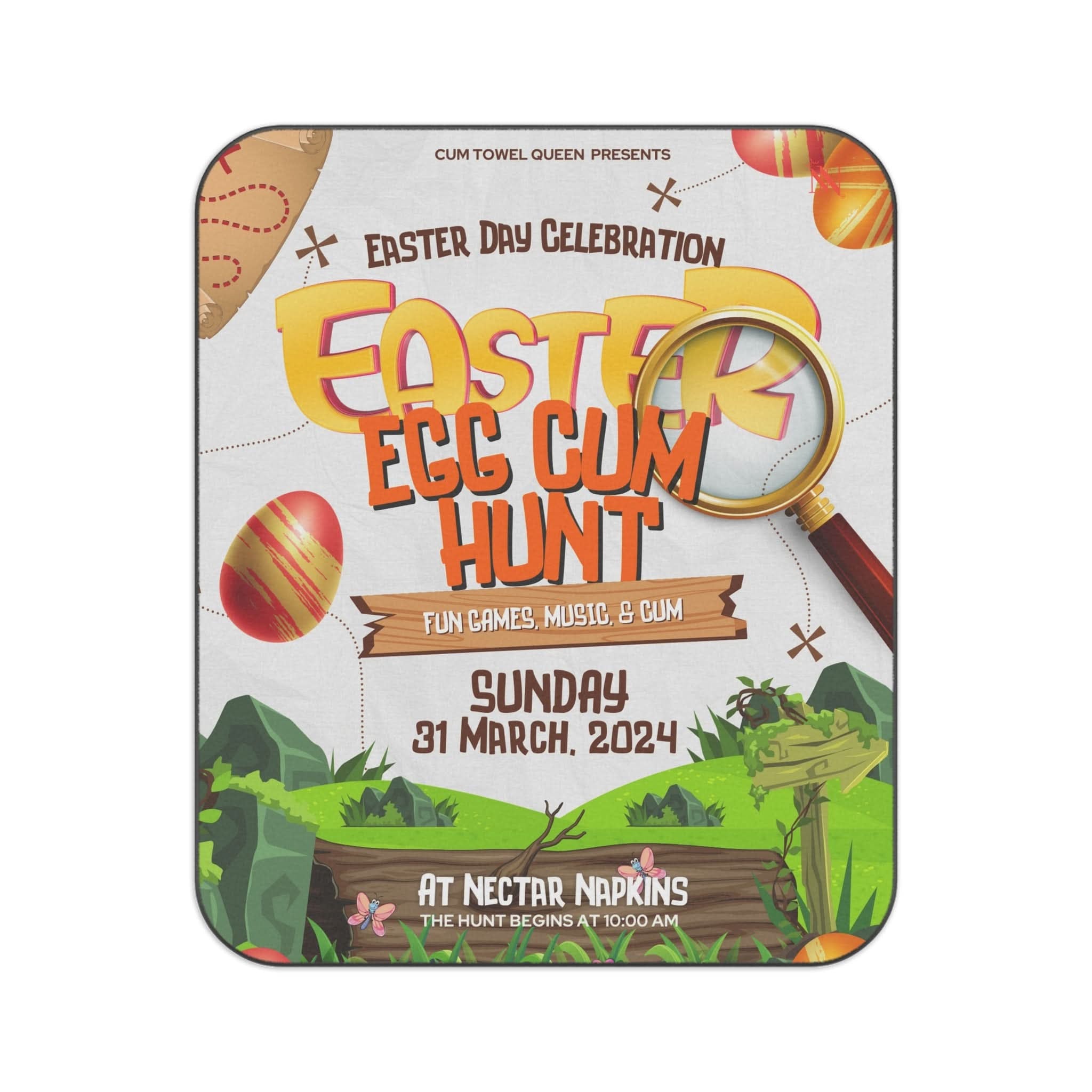 Easter Egg Hunt | Mix Match Fun-Flirty Lovers’ Water-Resistant Blankets