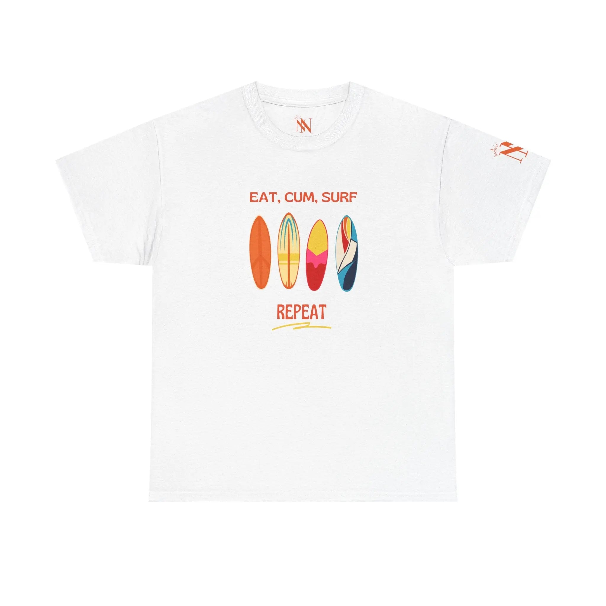 Eat Cum Surf Repeat | Mix & Match Cotton Unisex Fun-Flirty Lovers’ T-Shirts