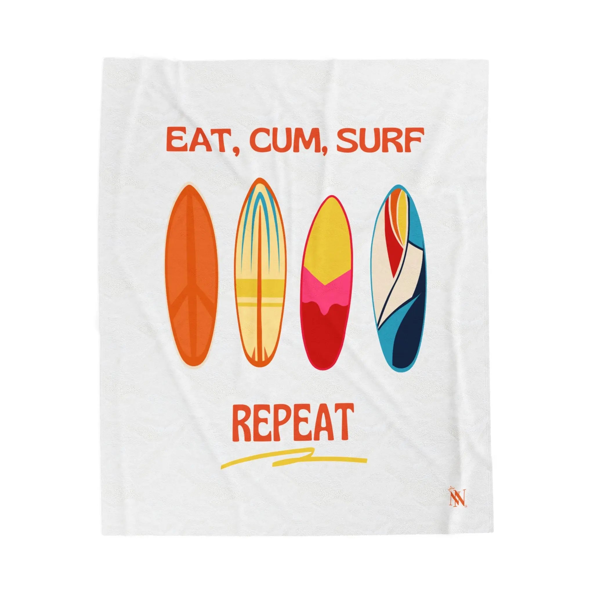 Eat Cum Surf Repeat | Mix & Match Soft Fun-Flirty Lovers’ Blankets