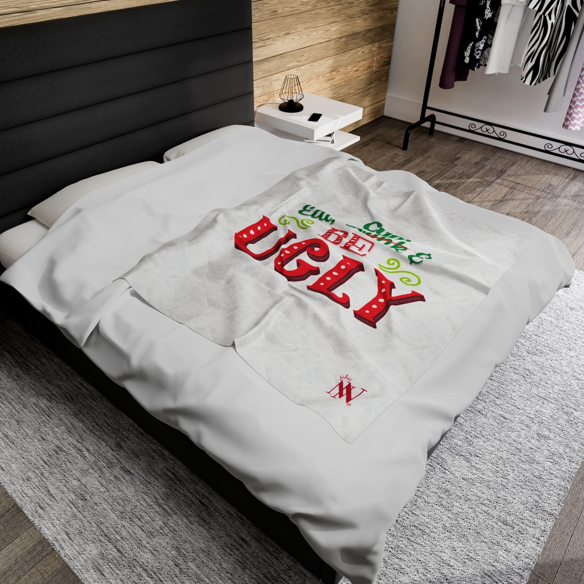 Eat Drink Be Ugly | Mix & Match Fun-Flirty Lovers’ Blankets