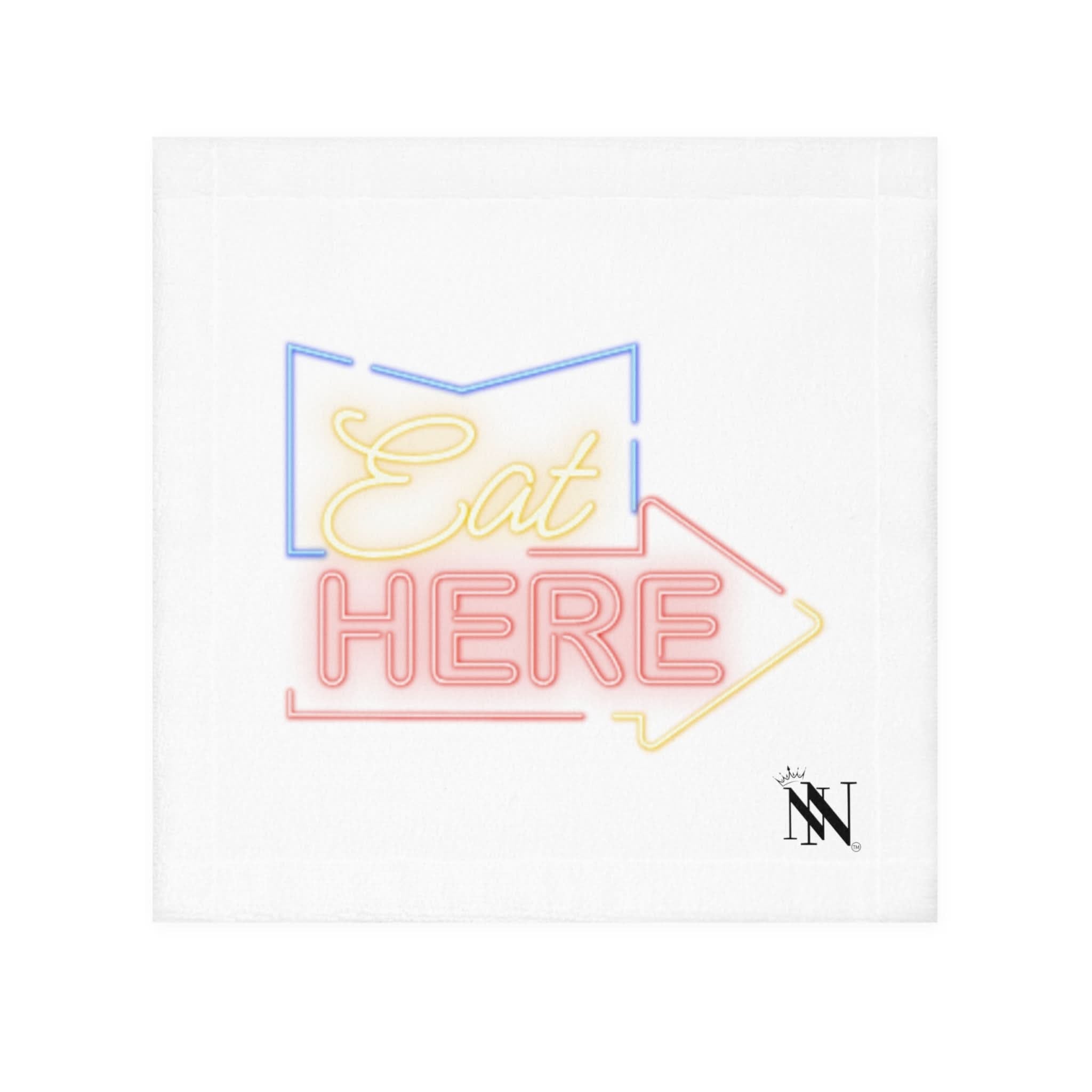 Eat Here Arrow | Mix & Match Lils’ Fun-Flirty Lovers’ Towels
