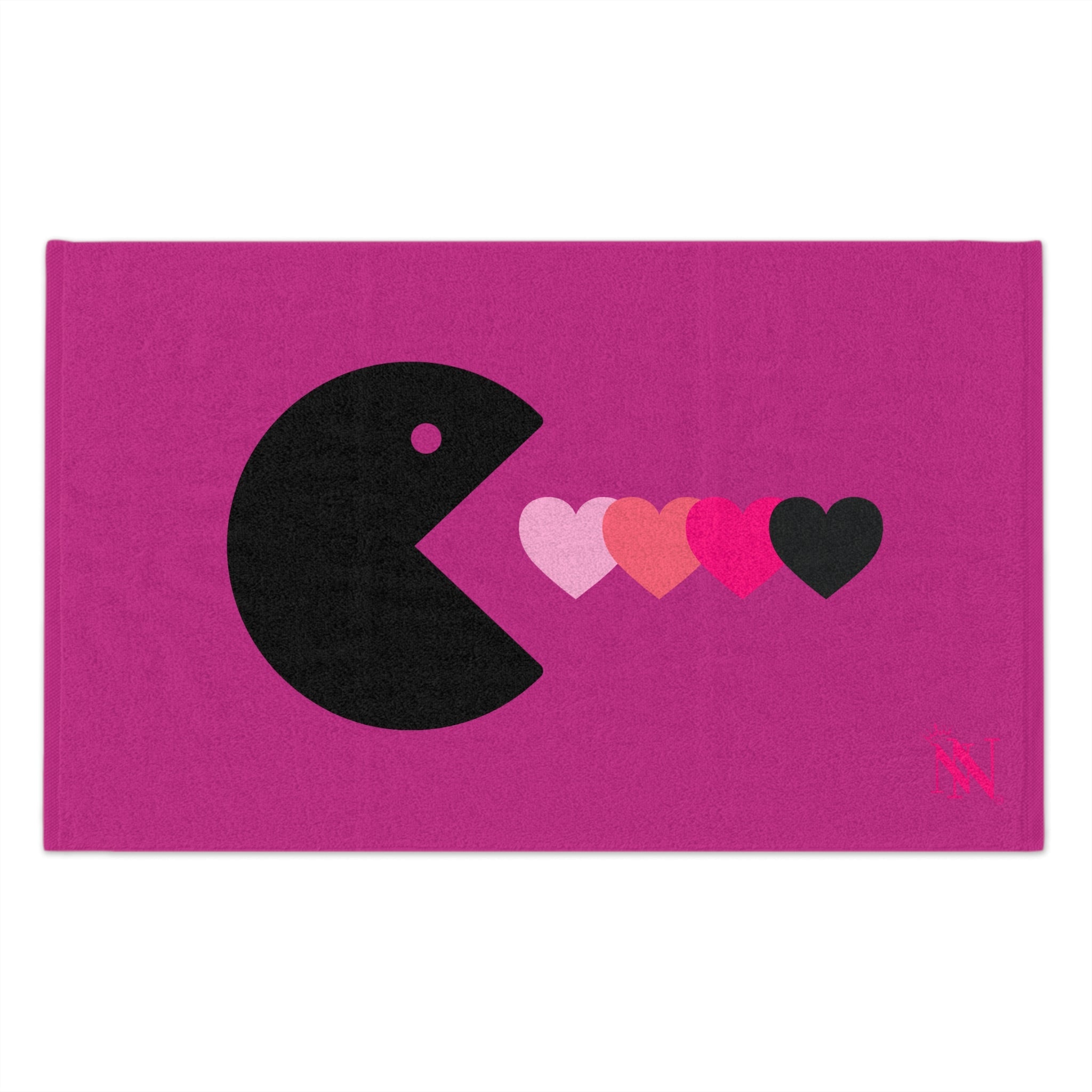 Eat My Heart Fuscia | Mix & Match Soft Fun-Flirty Lovers’ Towels