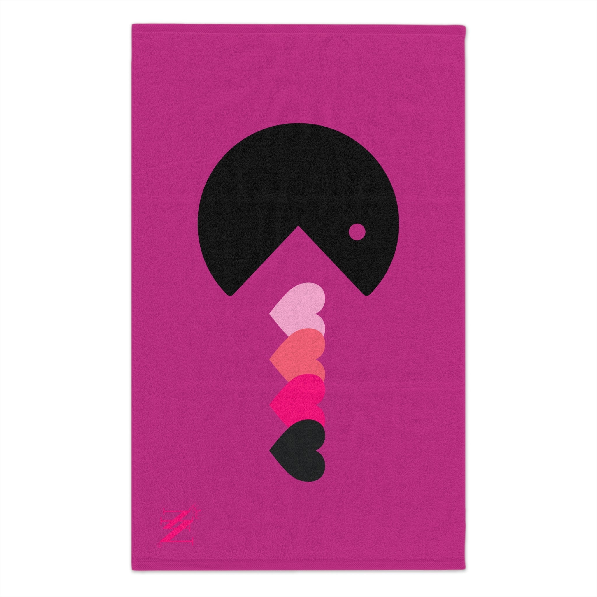 Eat My Heart Fuscia | Mix & Match Soft Fun-Flirty Lovers’ Towels