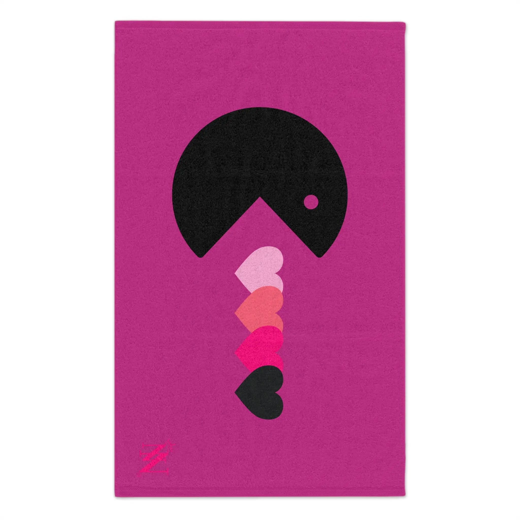 Eat My Heart Fuscia | Mix & Match Soft Fun-Flirty Lovers’ Towels