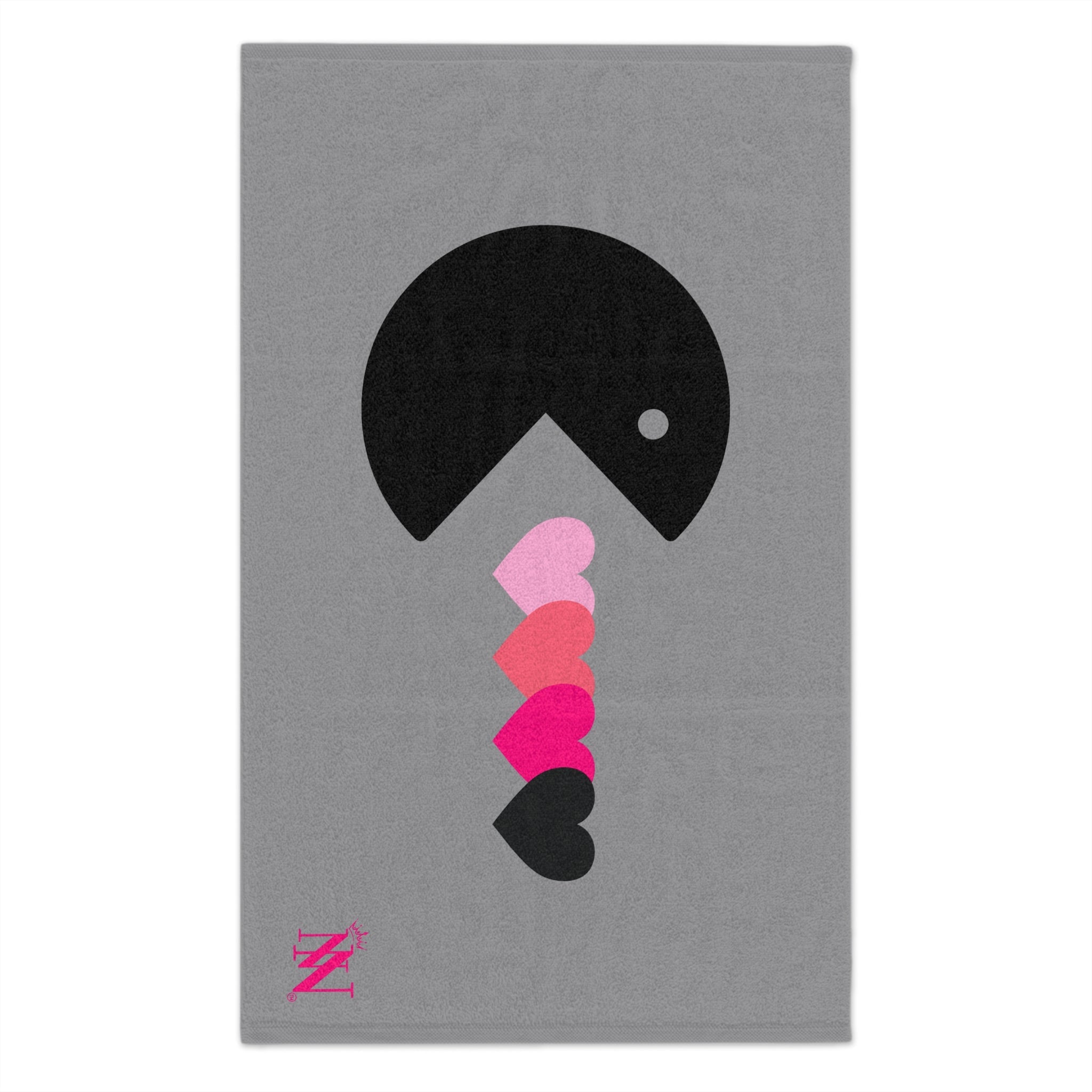 Eat My Heart Grey | Mix & Match Soft Fun-Flirty Lovers’ Towels