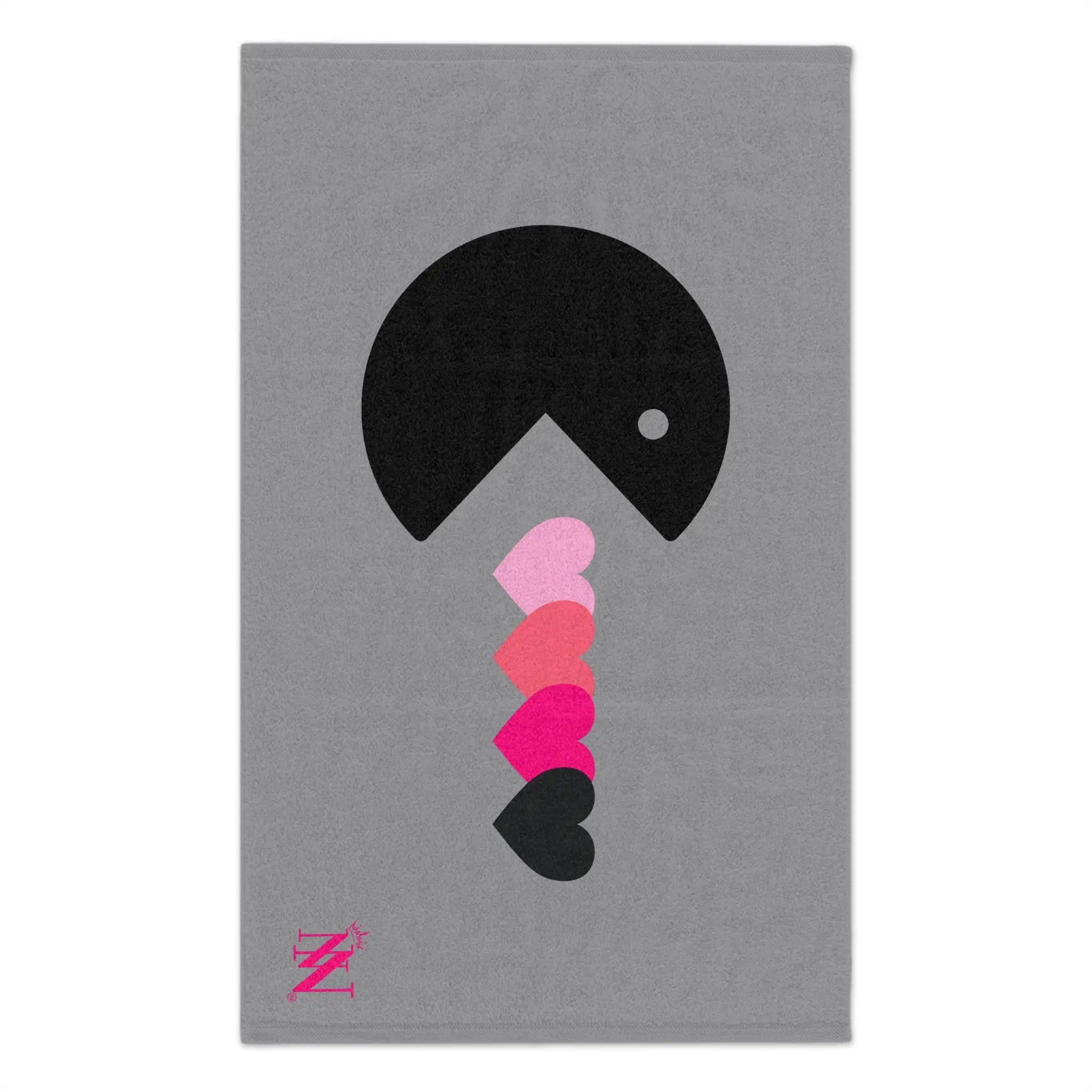 Eat My Heart Grey | Mix & Match Soft Fun-Flirty Lovers’ Towels