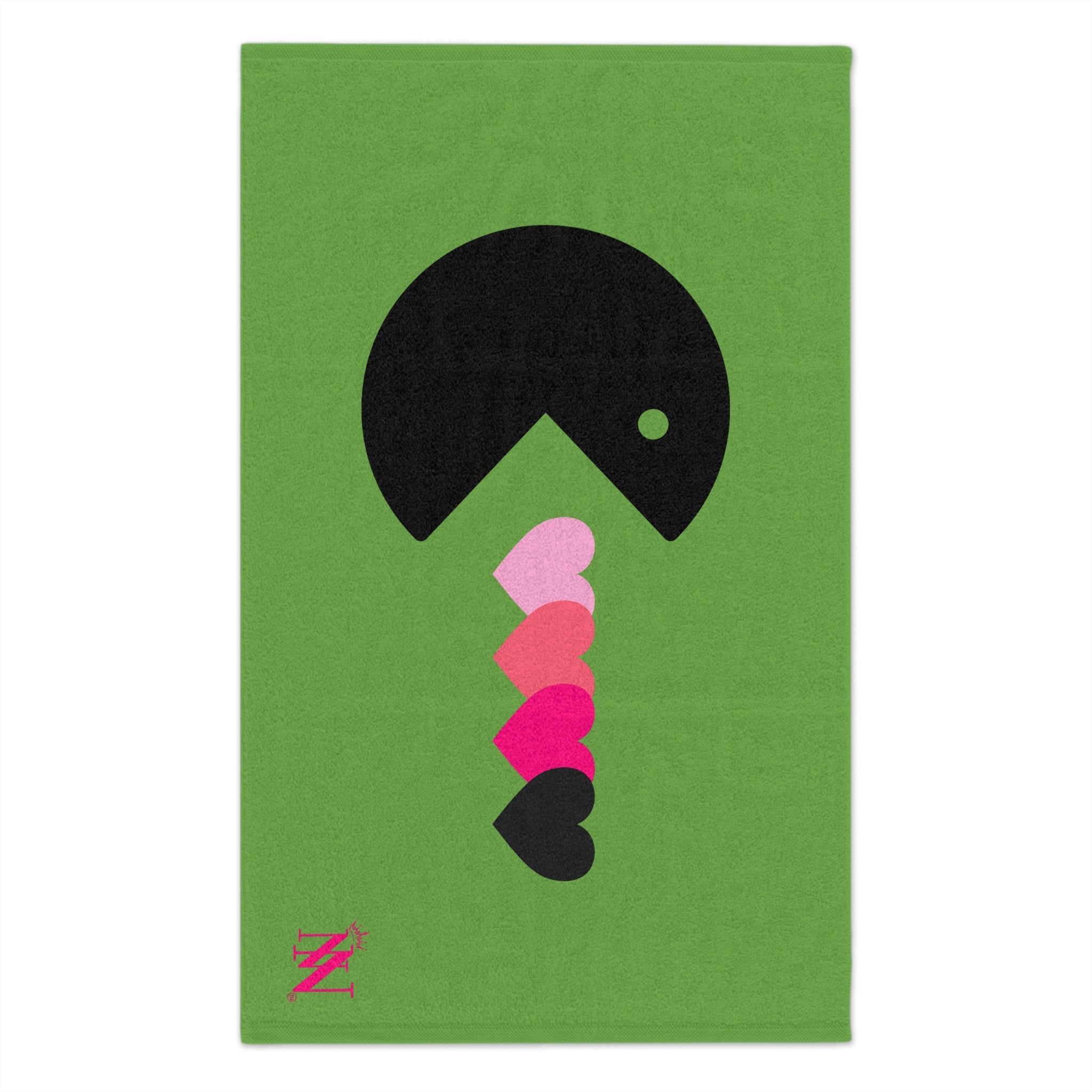 Eat My Heart Light Green | Mix & Match Soft Fun-Flirty Lovers’ Towels