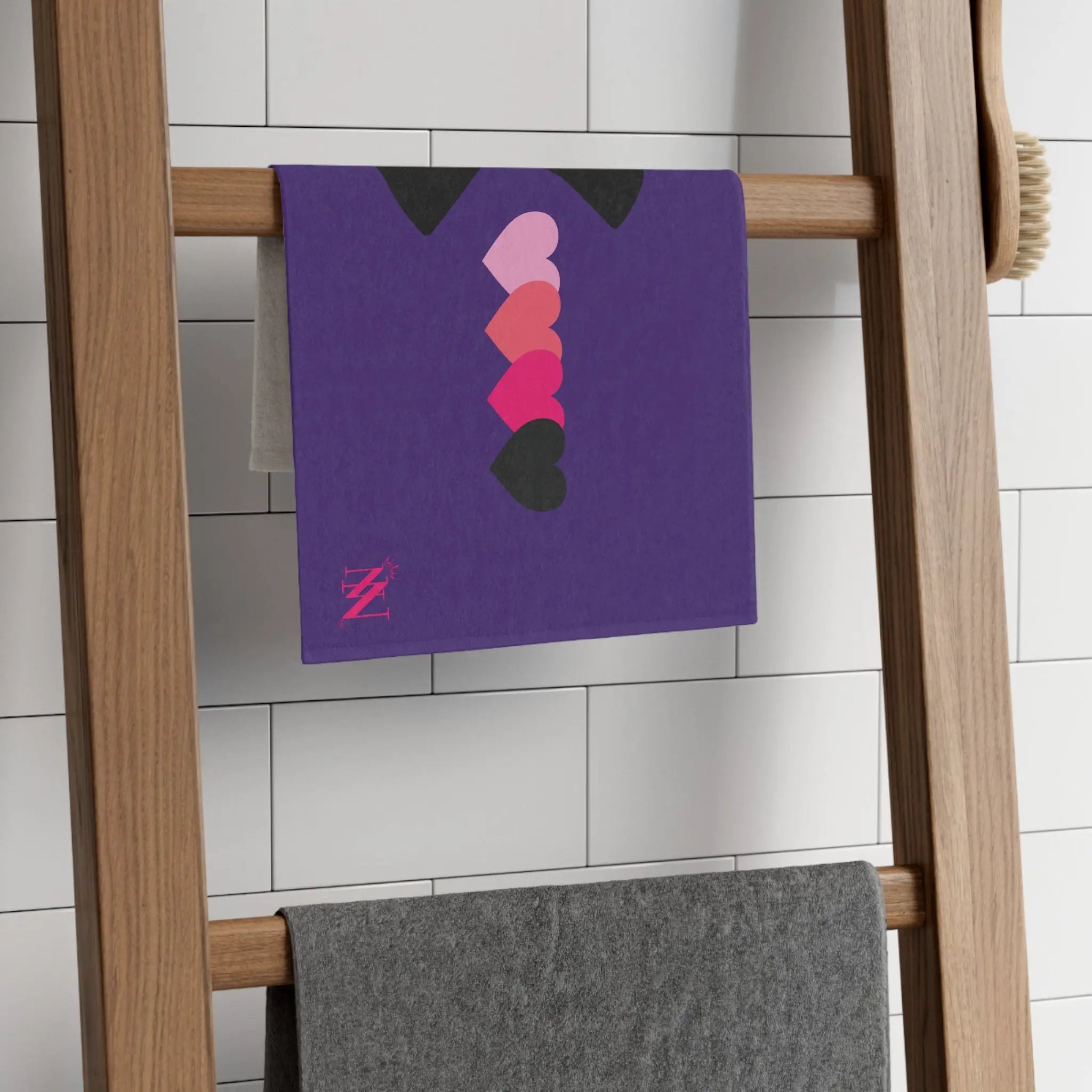 Eat My Heart Purple | Mix & Match Soft Fun-Flirty Lovers’ Towels