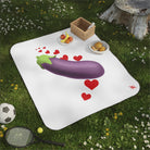 Eggplant Love Emoji | Mix Match Fun-Flirty Lovers’ Water-Resistant Blankets
