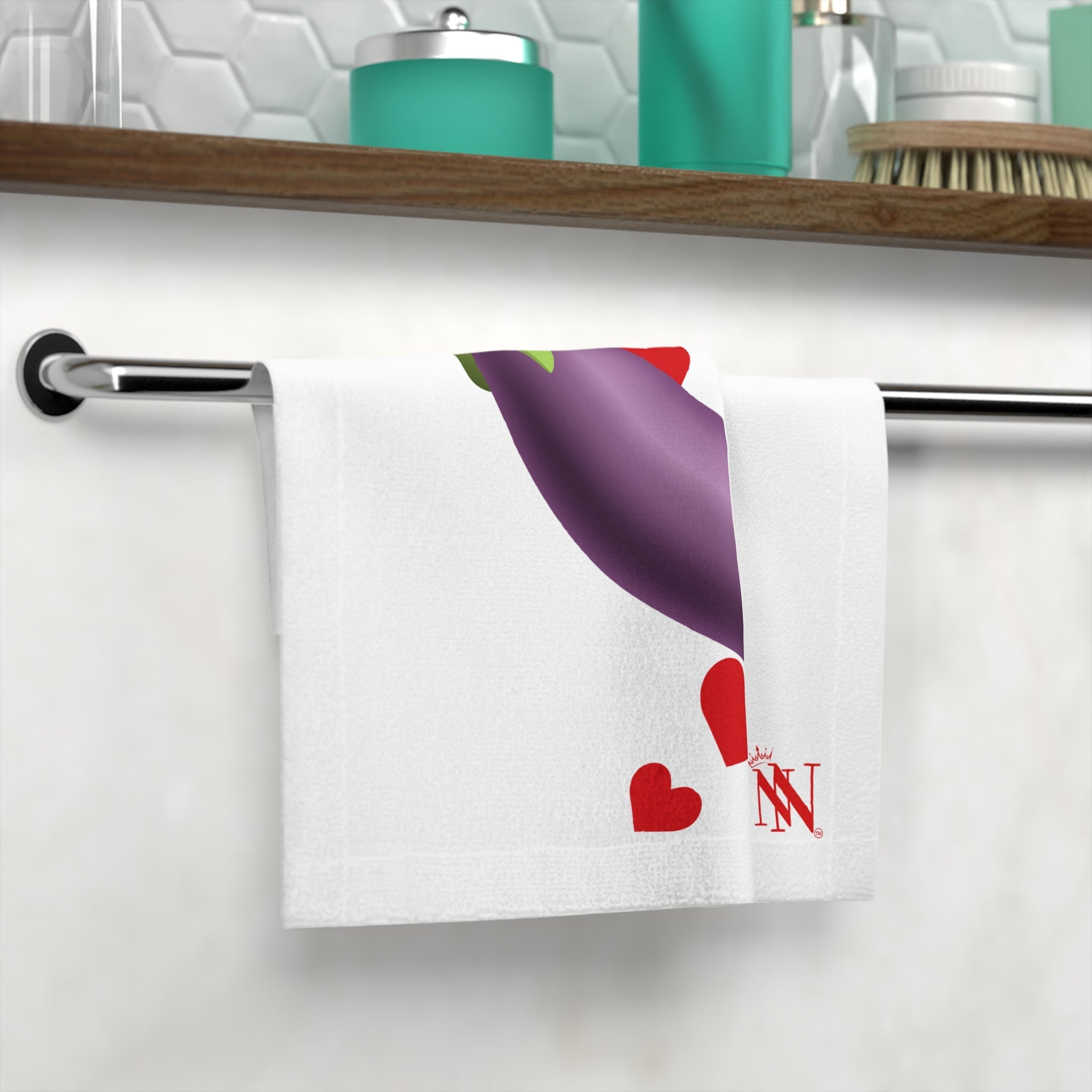 Eggplant Love Emoji | Mix & Match Lils’ Fun-Flirty Lovers’ Towels