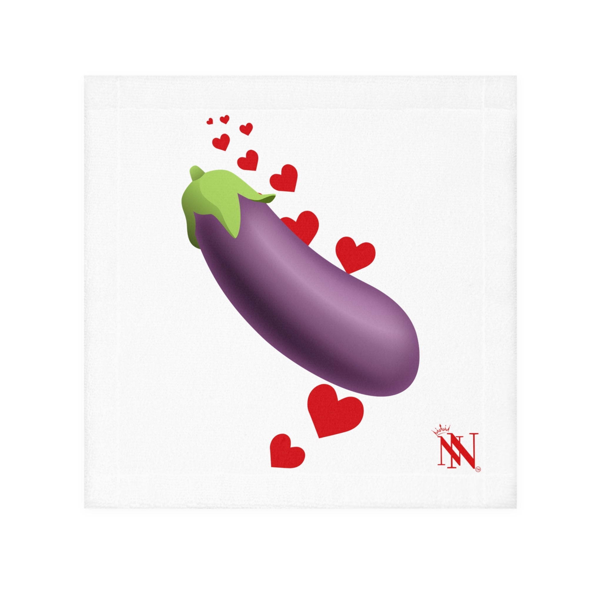 Eggplant Love Emoji | Mix & Match Lils’ Fun-Flirty Lovers’ Towels