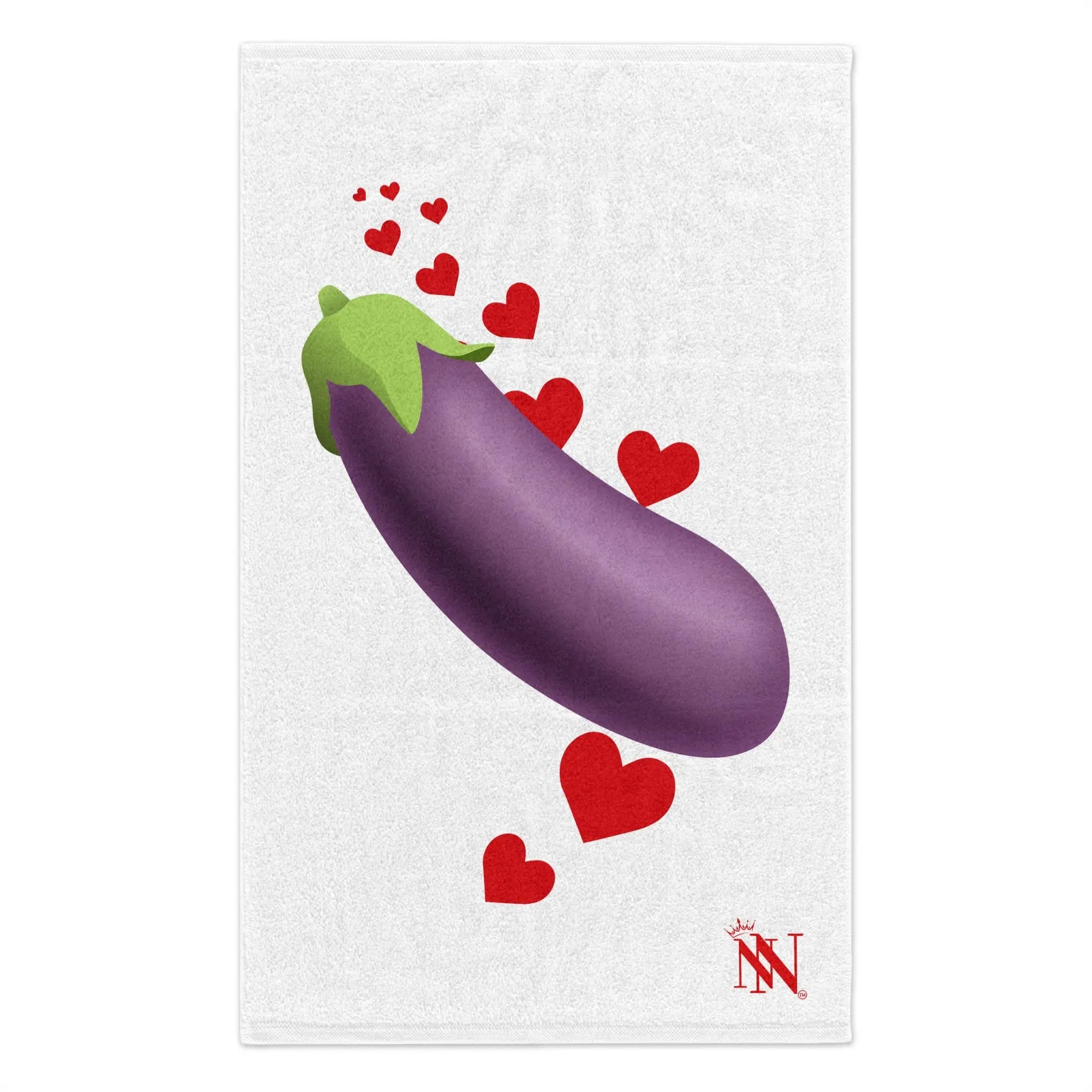 Eggplant Love Emoji | Mix & Match Soft Fun-Flirty Lovers’ Towels