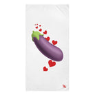 Eggplant Love Emoji | Mix & Match XL Fun-Flirty Lovers’ Towels