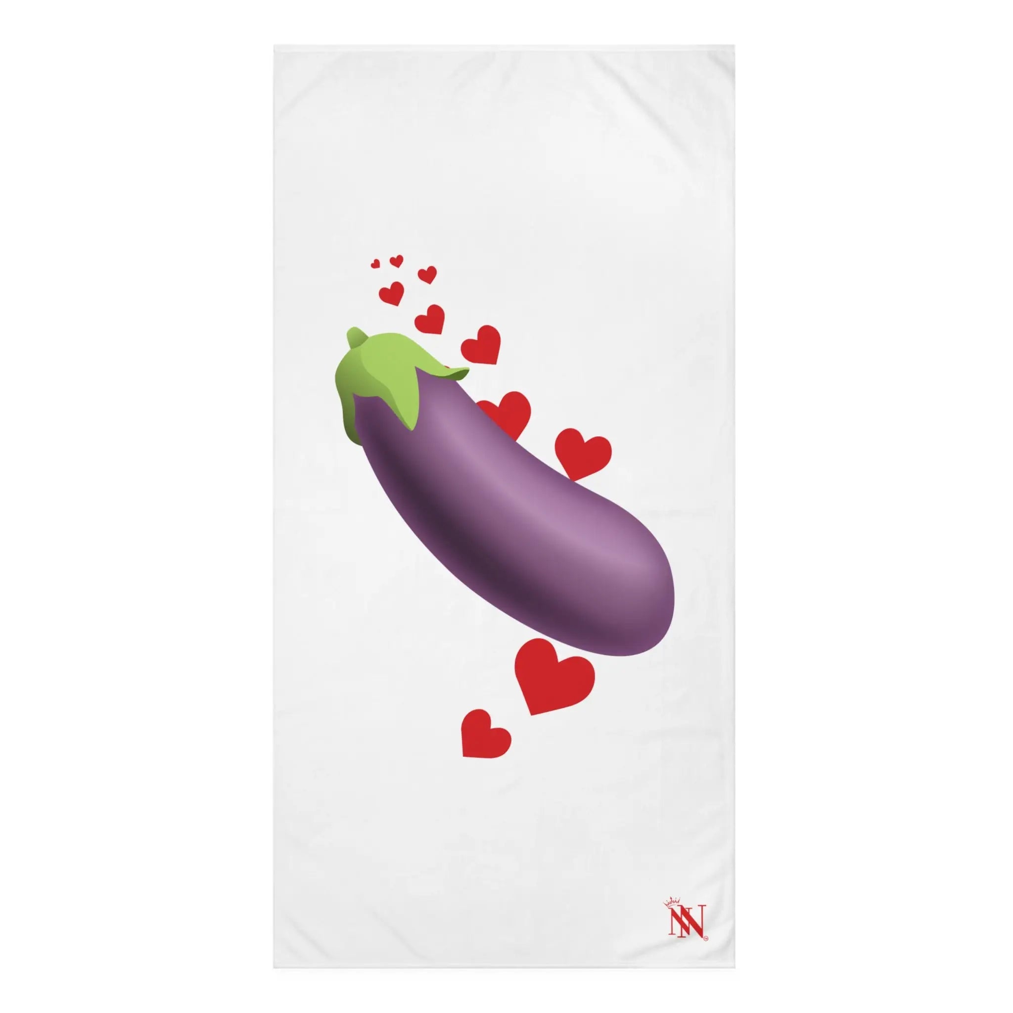 Eggplant Love Emoji | Mix & Match XL Fun-Flirty Lovers’ Towels