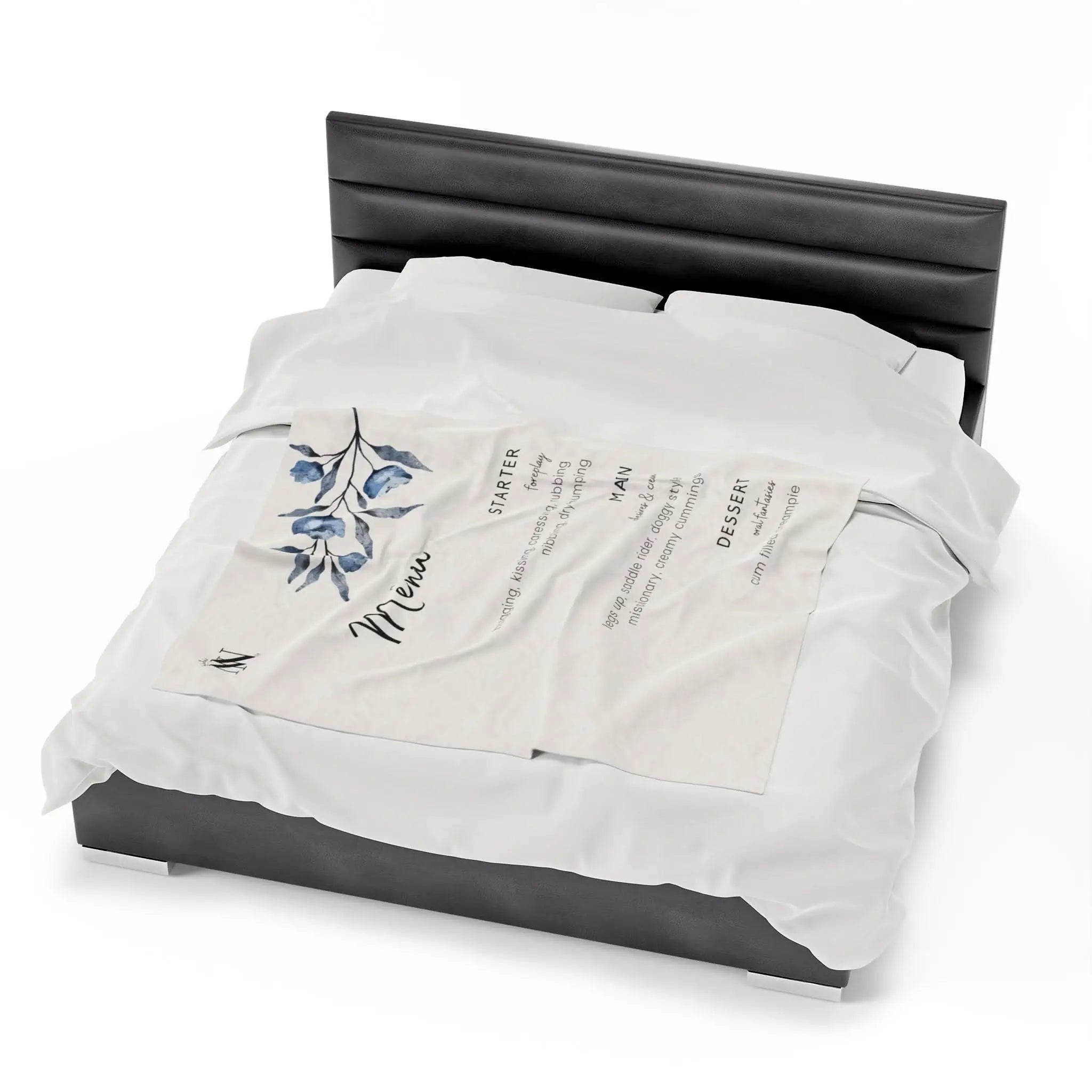 Elegant Menu | Mix & Match Fun-Flirty Lovers’ Blankets