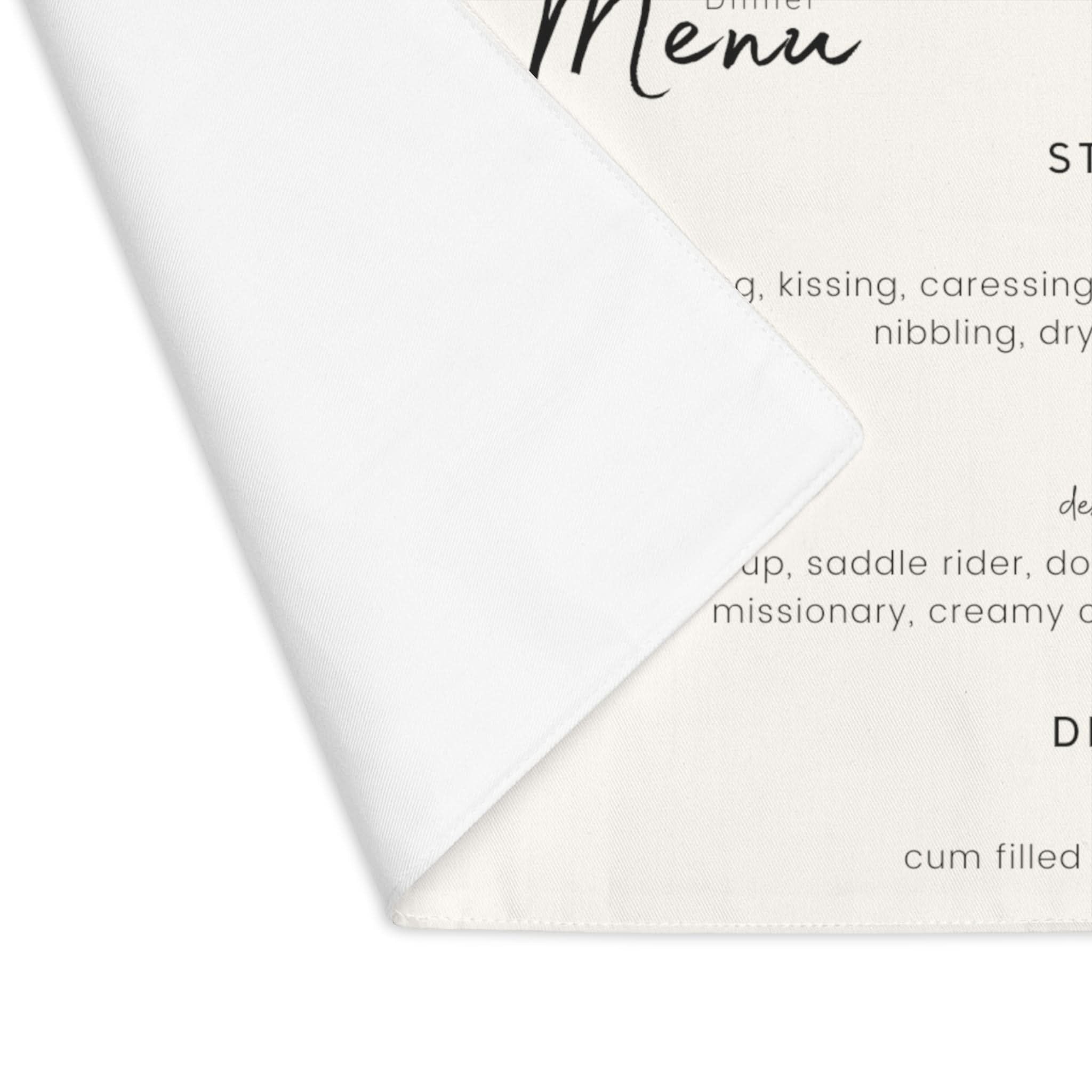 Elegant Menu | Mix & Match Playful Fun-Flirty Lovers’ Toy Mats