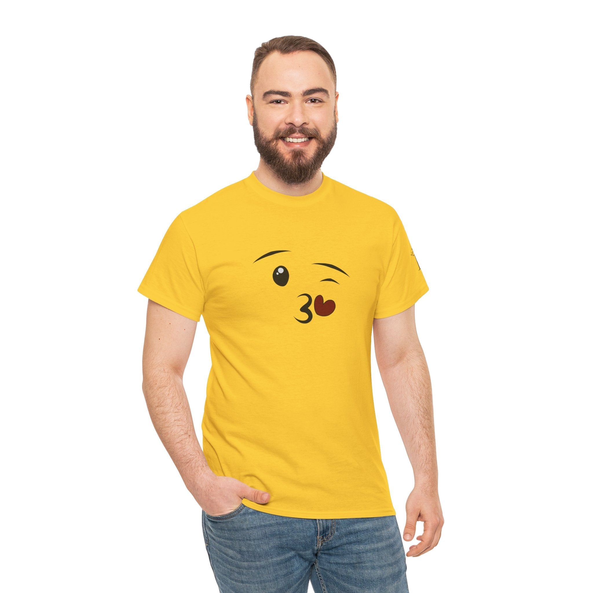 Emoji Kiss | Mix & Match 100% Cotton Unisex Fun-Flirty Lovers’ Tees