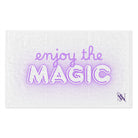 Enjoy the Magic White | Mix & Match Soft Fun-Flirty Lovers’ Towels