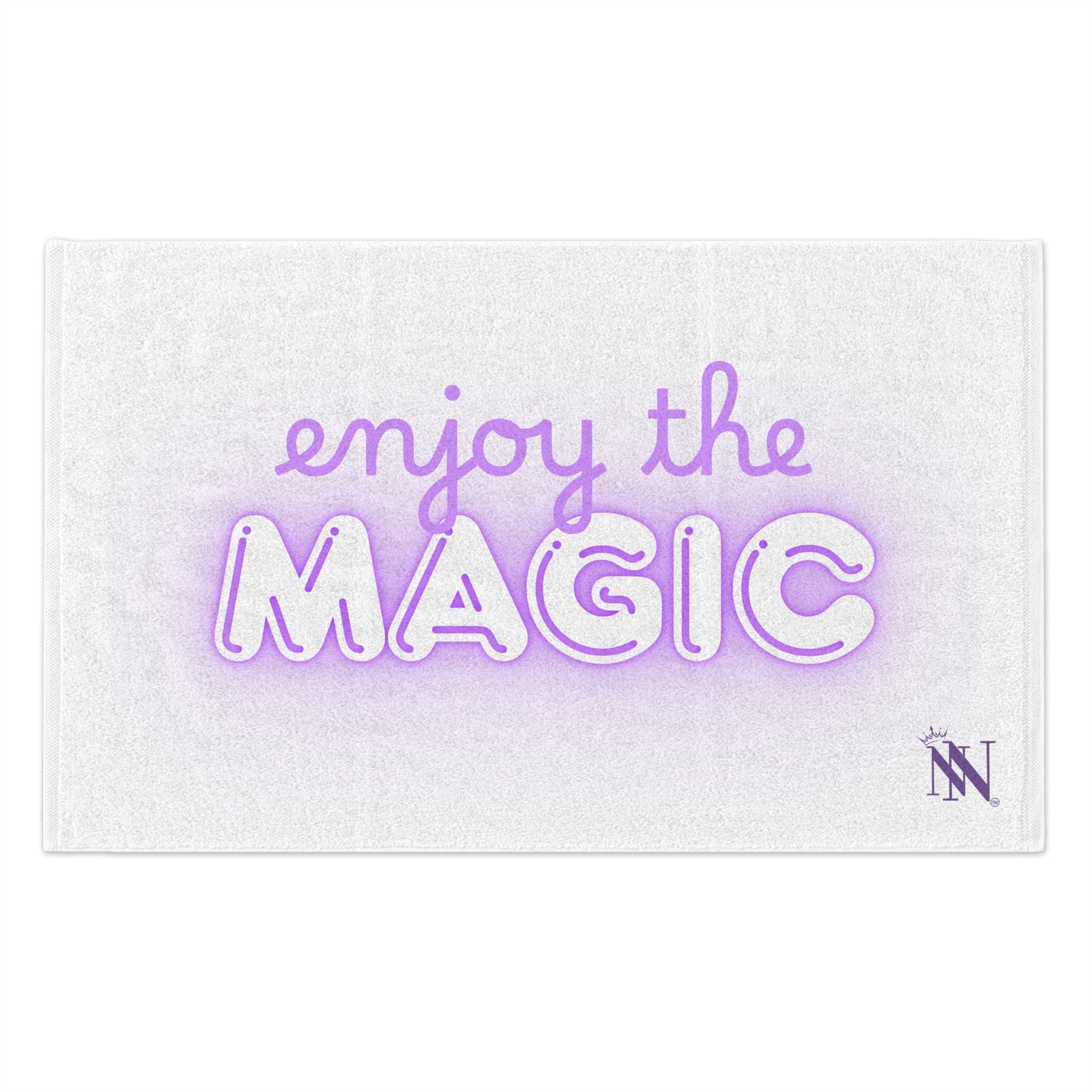 Enjoy the Magic White | Mix & Match Soft Fun-Flirty Lovers’ Towels